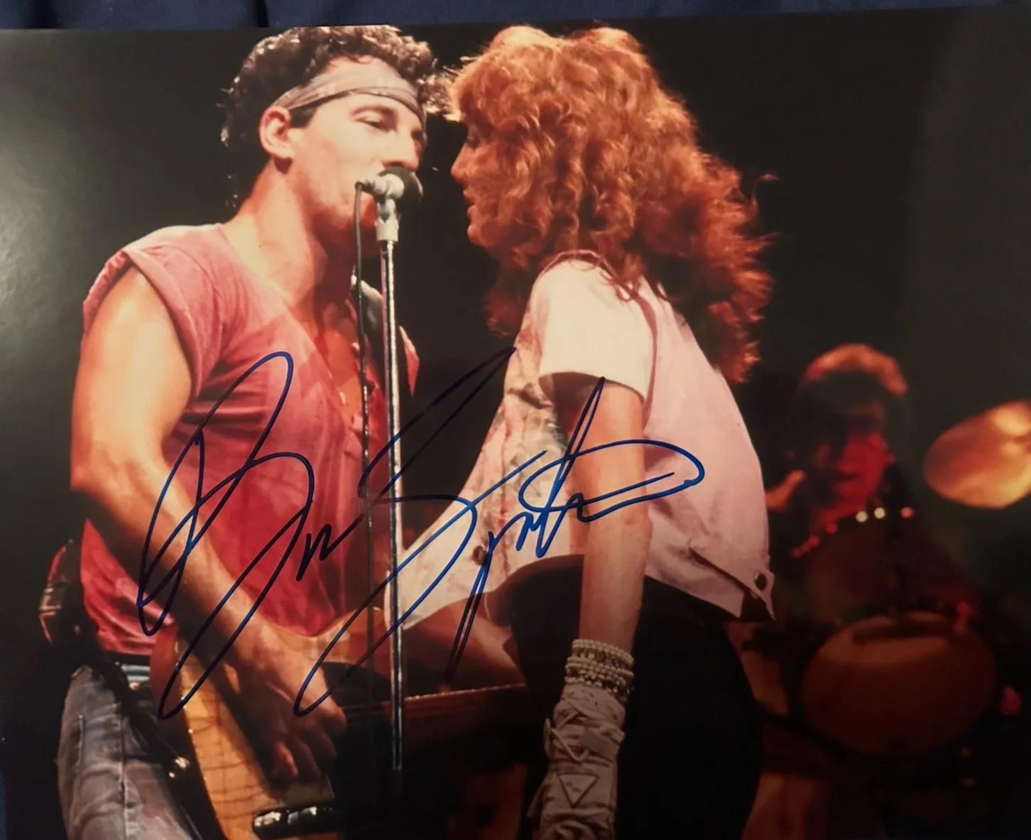 BRUCE SPRINGSTEEN & Patty Scalfi ￼ SIGNED AUTOGRAPHED PHOTO Color 8X10 W/COA, image 3