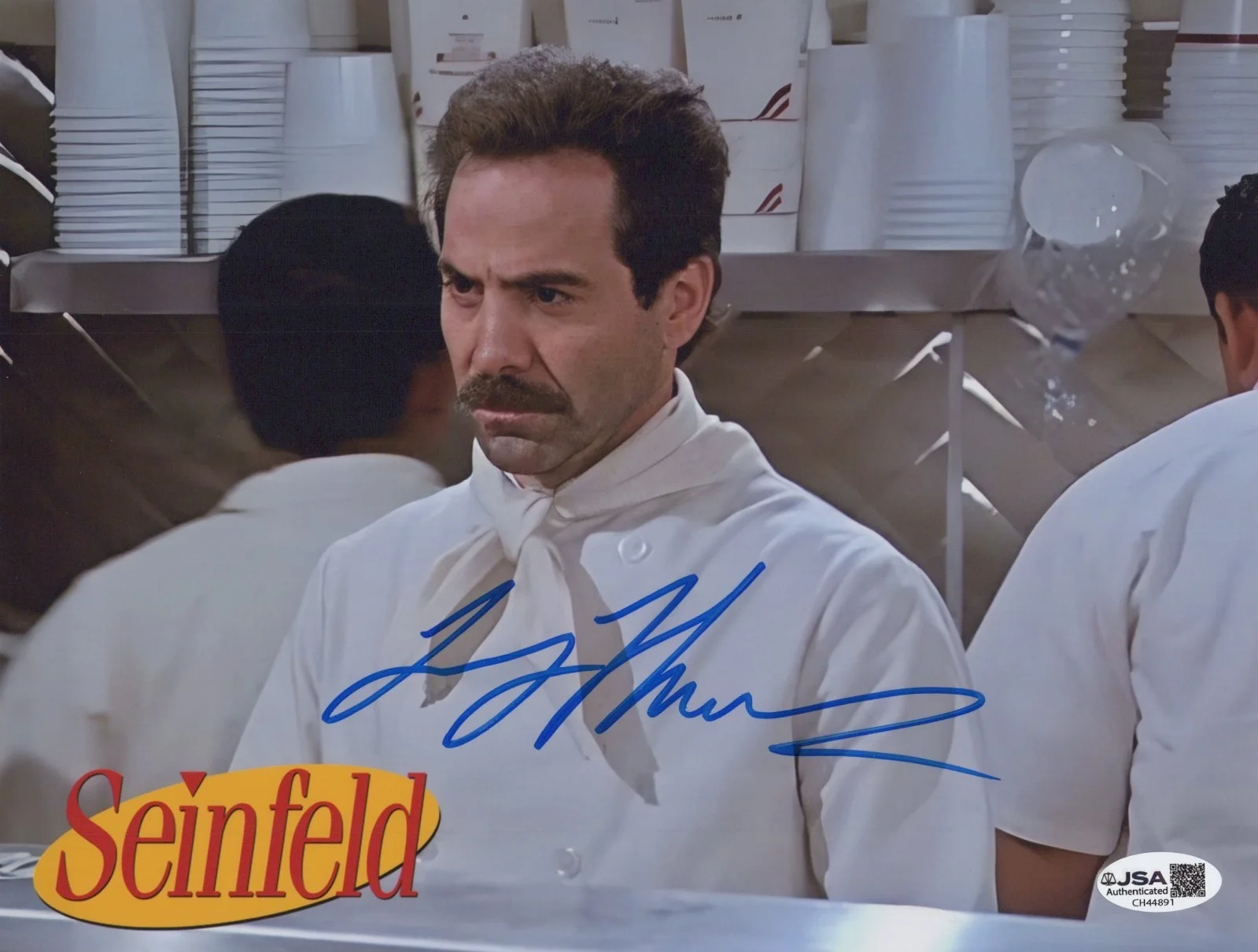 LARRY THOMAS — LARRY THOMAS Signed SEINFELD 8x10 Photo NO SOUP FOR YOU Autograph JSA COA CERT