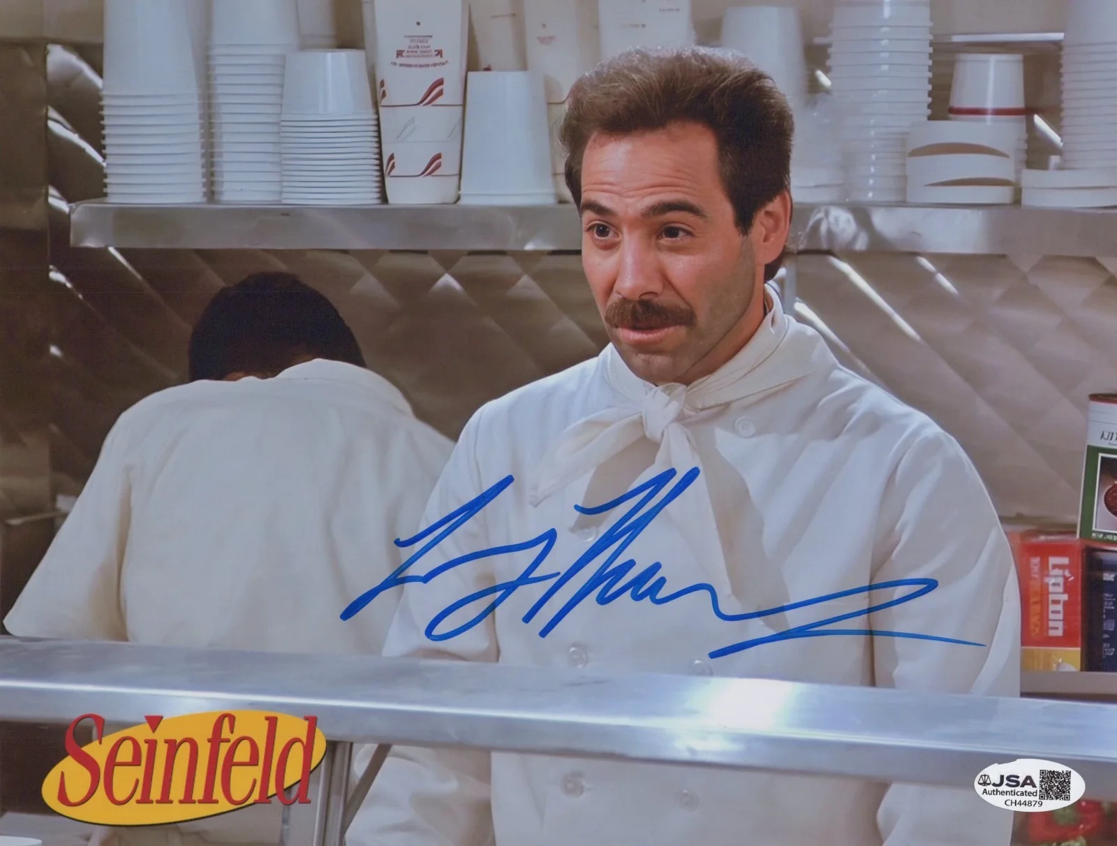 LARRY THOMAS — LARRY THOMAS Signed SEINFELD 8x10 Photo NO SOUP FOR YOU Autograph JSA COA CERT