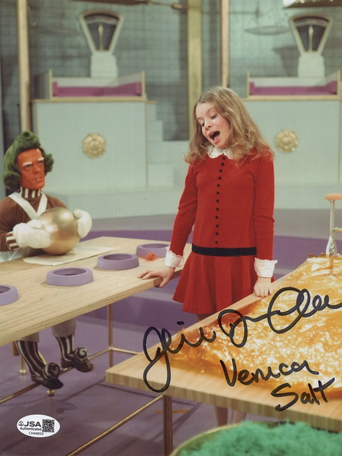 JULIE DAWN COLE — JULIE DAWN COLE Signed WILLY WONKA & THE CHOCOLATE FACTORY 8x10 Photo JSA COA