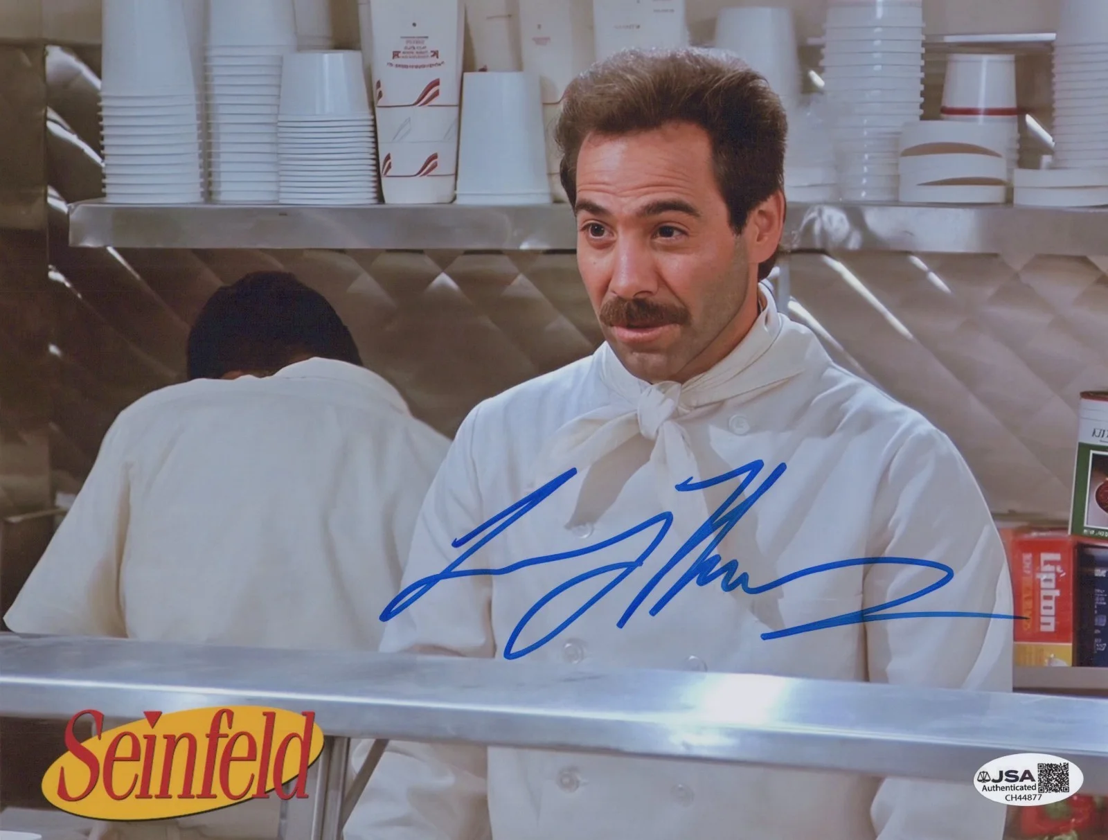 LARRY THOMAS — LARRY THOMAS Signed SEINFELD 8x10 Photo NO SOUP FOR YOU Autograph JSA COA CERT