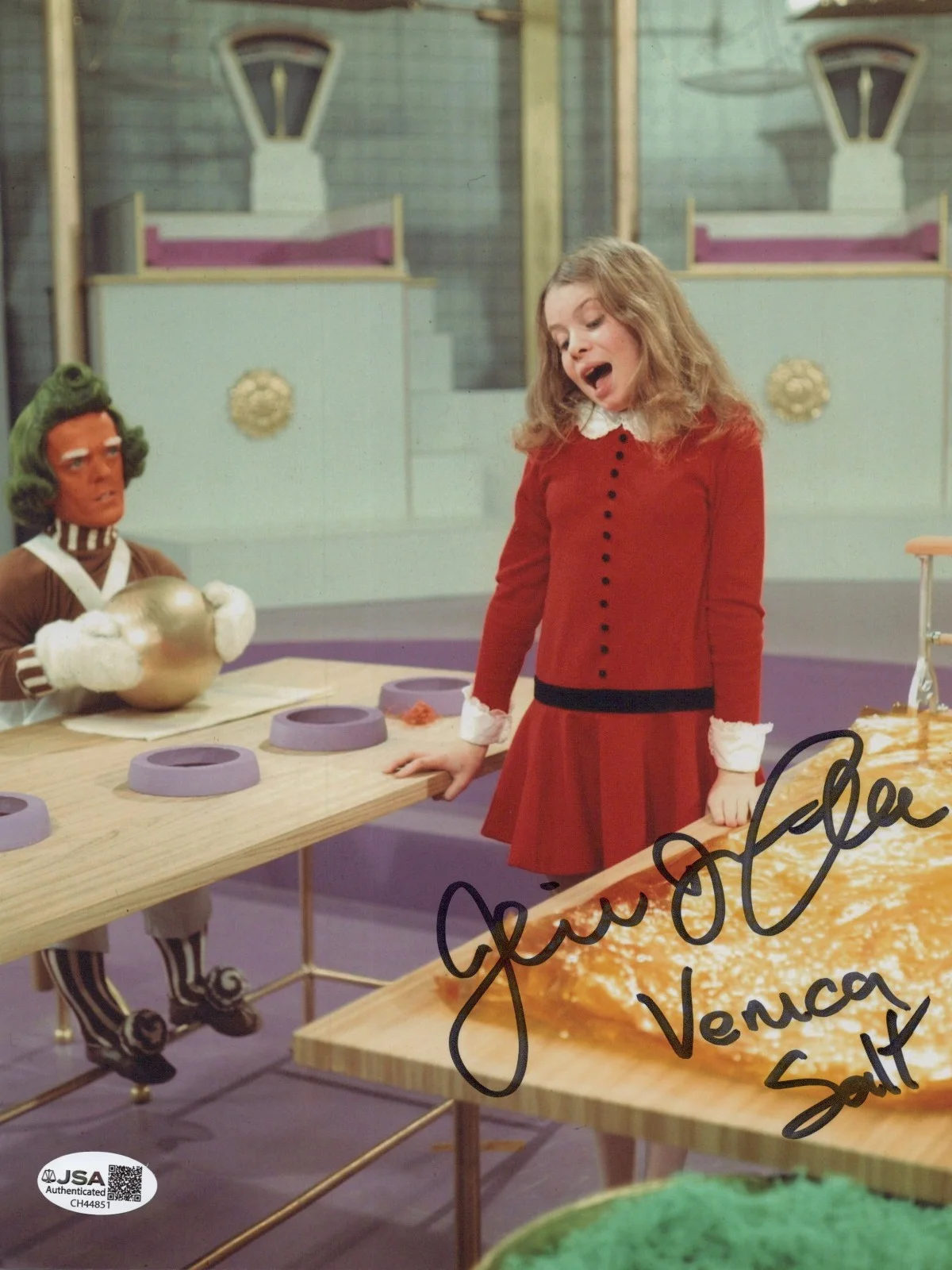 JULIE DAWN COLE — JULIE DAWN COLE Signed WILLY WONKA & THE CHOCOLATE FACTORY 8x10 Photo JSA COA