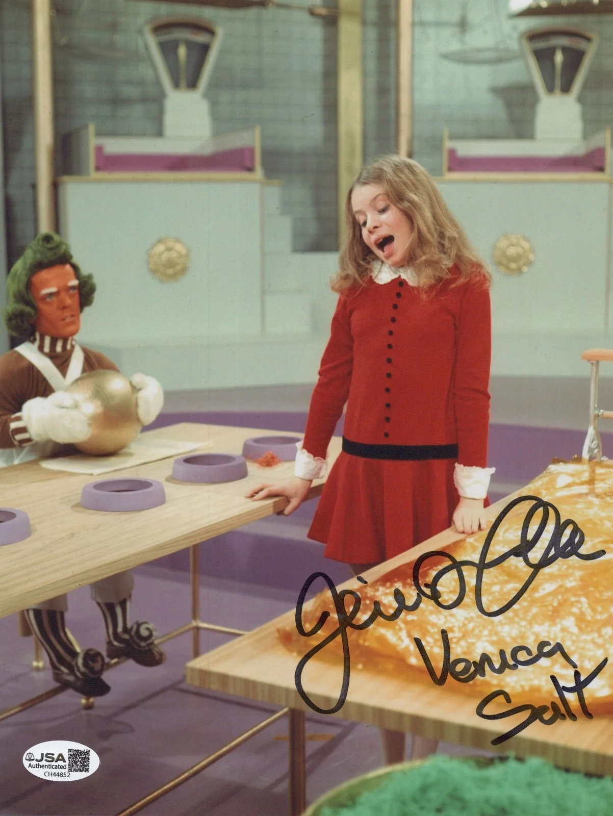 JULIE DAWN COLE — JULIE DAWN COLE Signed WILLY WONKA & THE CHOCOLATE FACTORY 8x10 Photo JSA COA