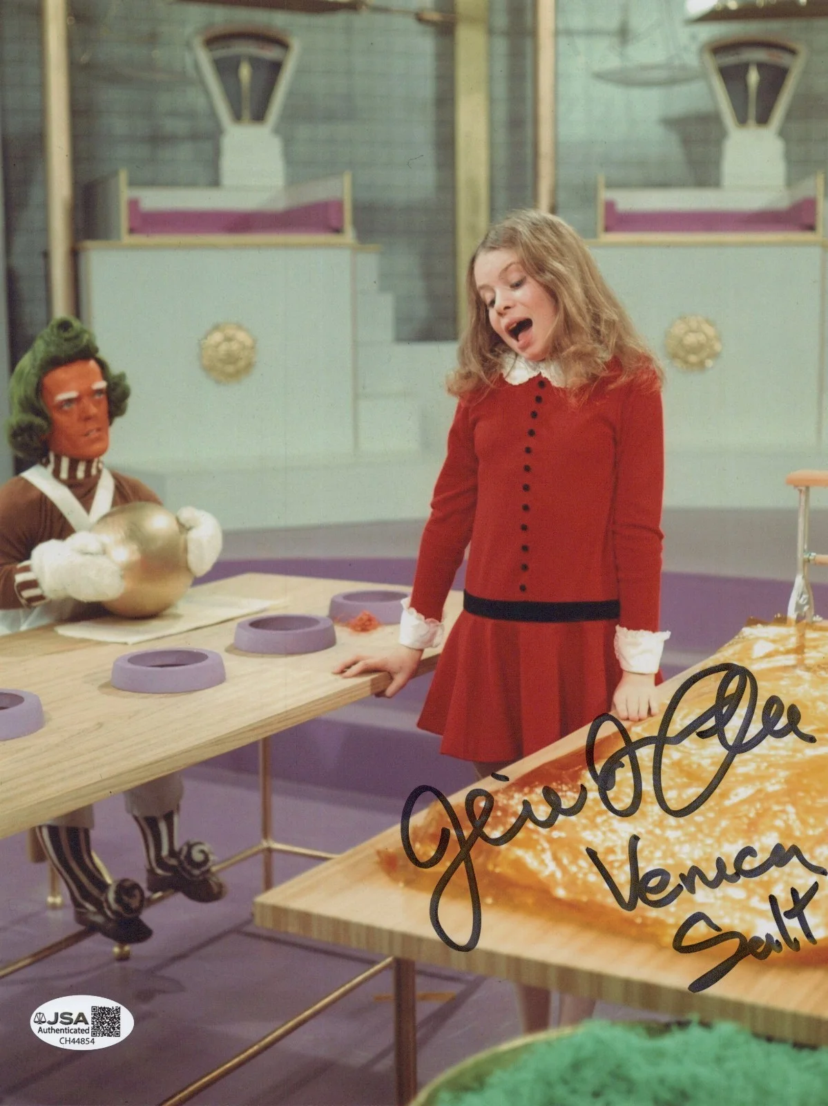 JULIE DAWN COLE — JULIE DAWN COLE Signed WILLY WONKA & THE CHOCOLATE FACTORY 8x10 Photo JSA COA