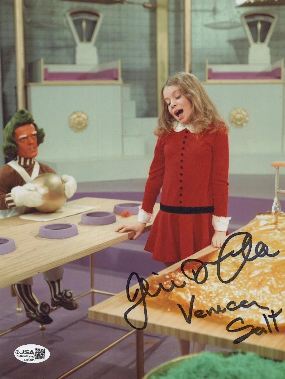 JULIE DAWN COLE — JULIE DAWN COLE Signed WILLY WONKA & THE CHOCOLATE FACTORY 8x10 Photo JSA COA