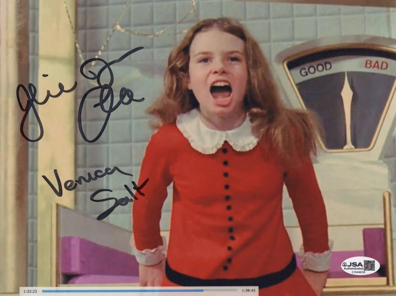 JULIE DAWN COLE — JULIE DAWN COLE Signed WILLY WONKA & THE CHOCOLATE FACTORY 8x10 Photo JSA COA