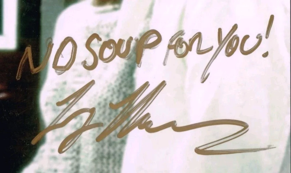 Larry Thomas — Larry Thomas Signed Seinfeld Soup Nazi 8x10 Photo JSA Certified Auto, изображение 2
