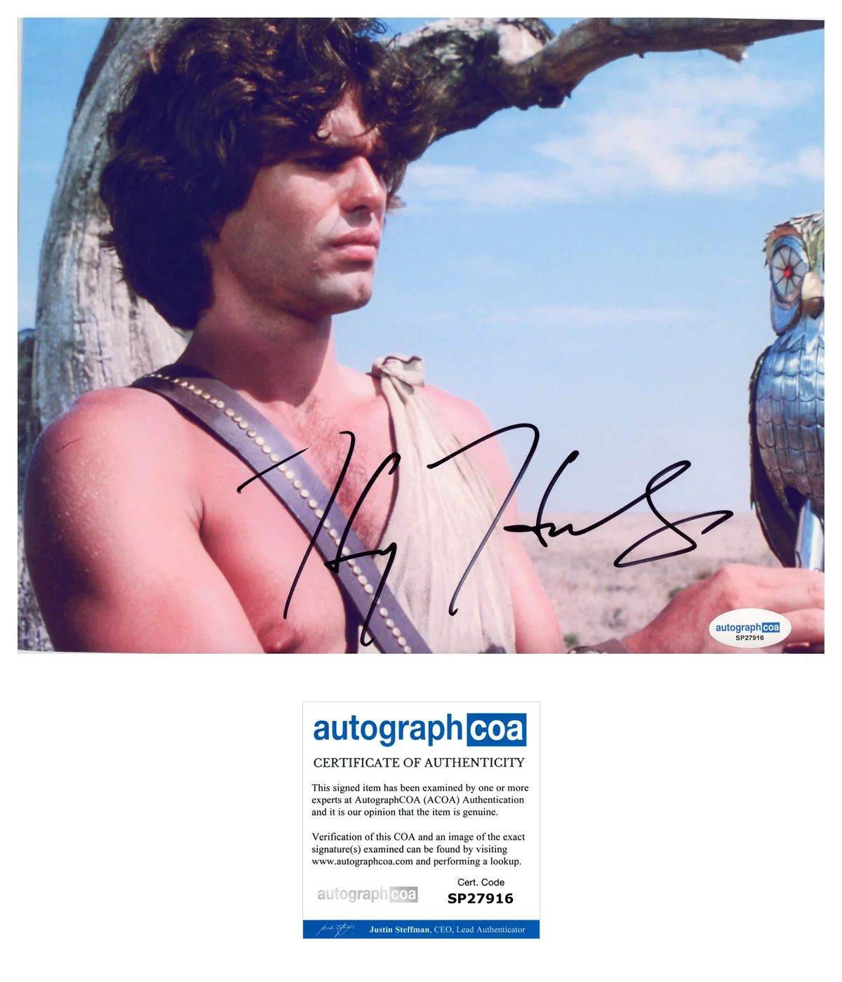 Harry Hamlin — Harry Hamlin 'Clash of the Titans' Signed 'Perseus' 8x10 Photo ACOA
