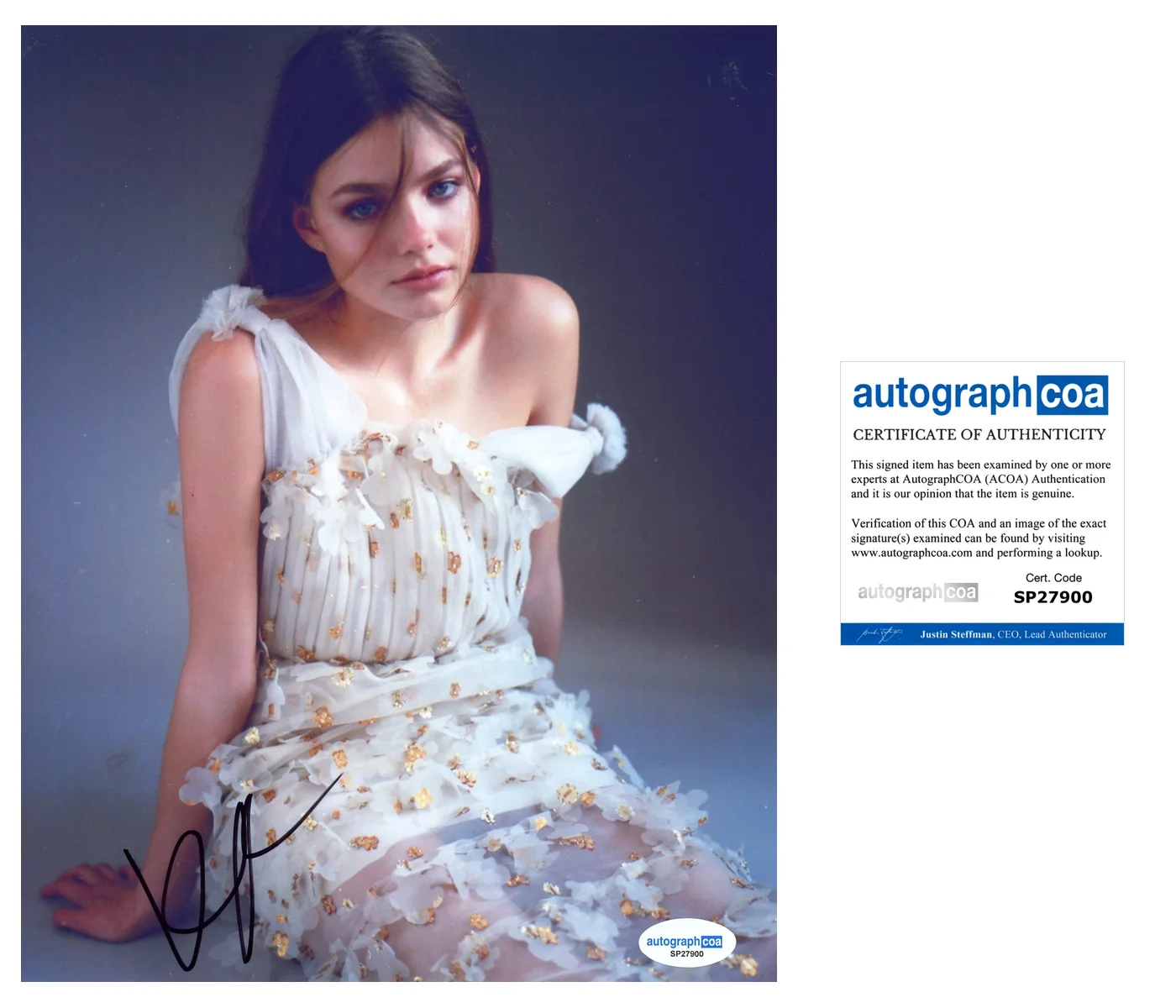 Kristine Froseth — Kristine Froseth ‘Looking For Alaska’ Signed 8x10 Photo ‘Alaska Young’ ACOA