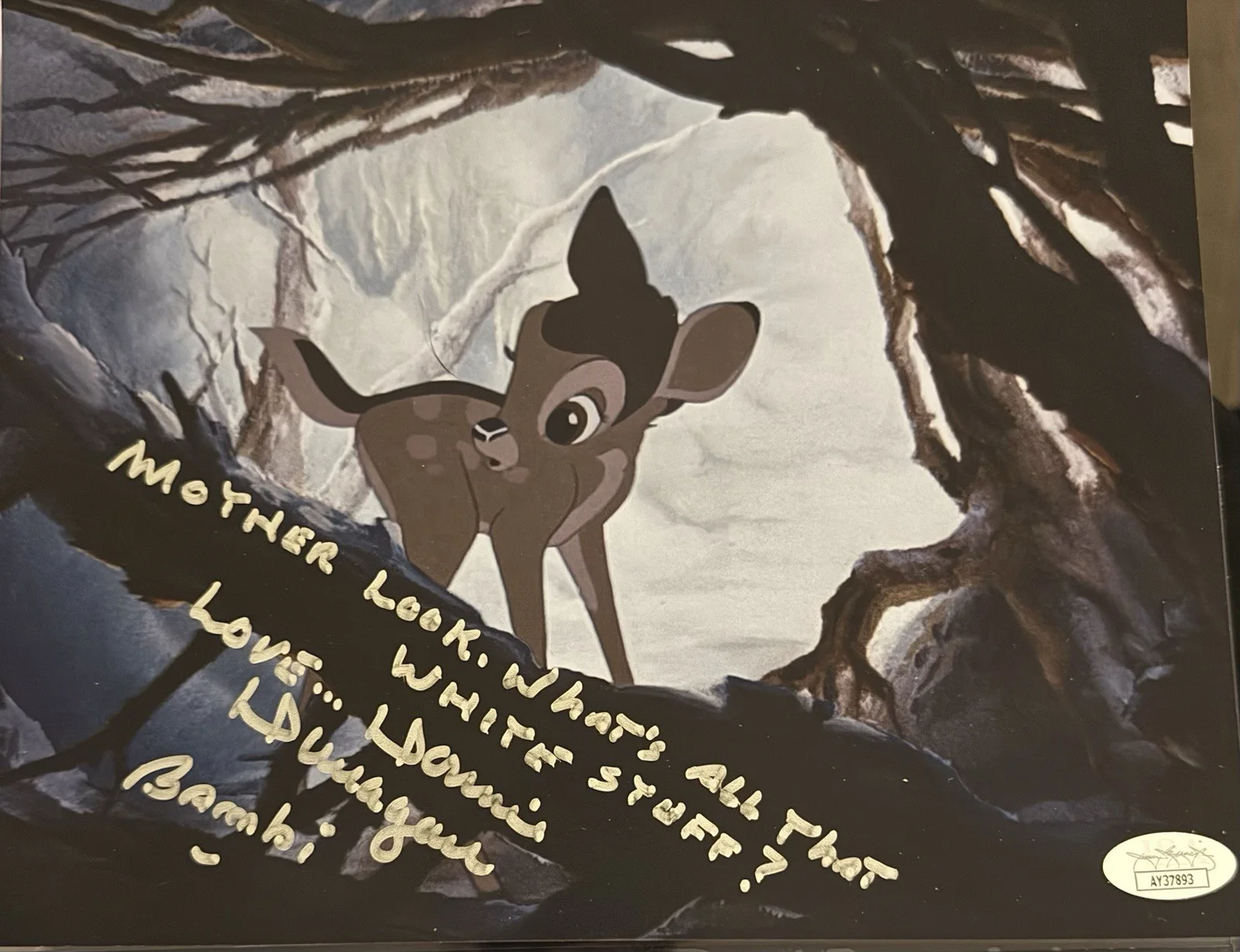Donnie Dunagan — Bambi , Donnie Dunagan Signed Autographed 8x10 Photo Beckett Authenticated