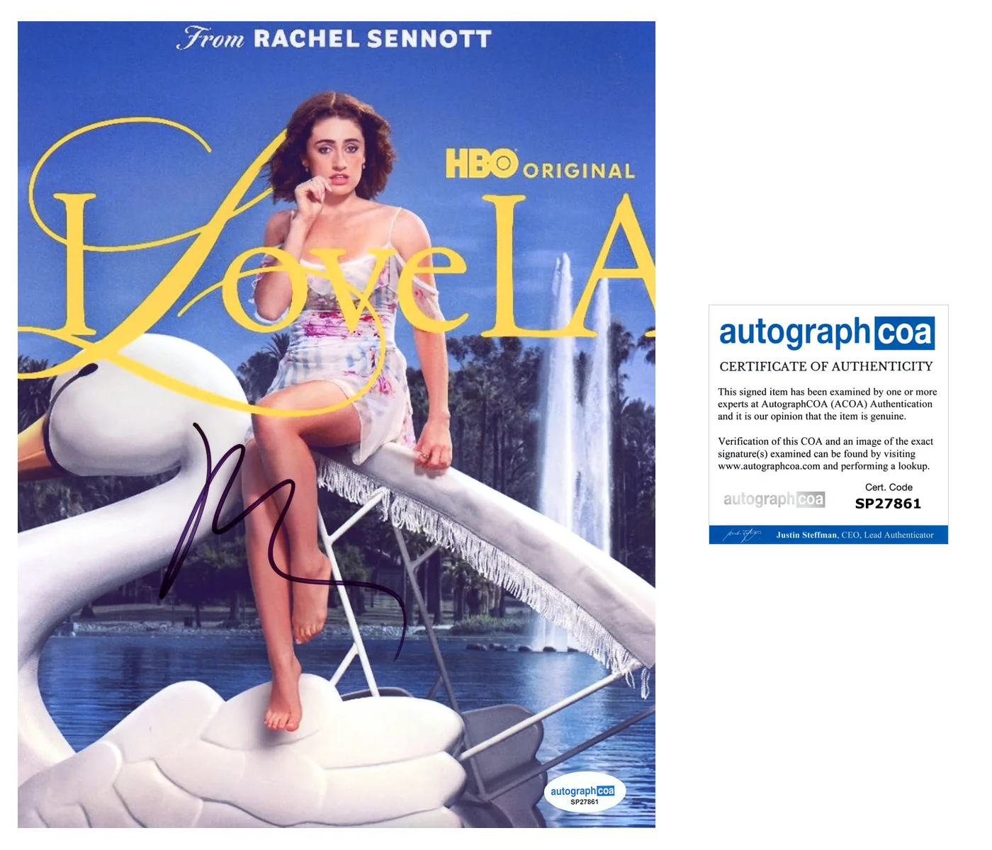 Rachel Sennott — Rachel Sennott ‘I Love LA’ Signed Autograph 8x10 Photo 'Maia' ACOA