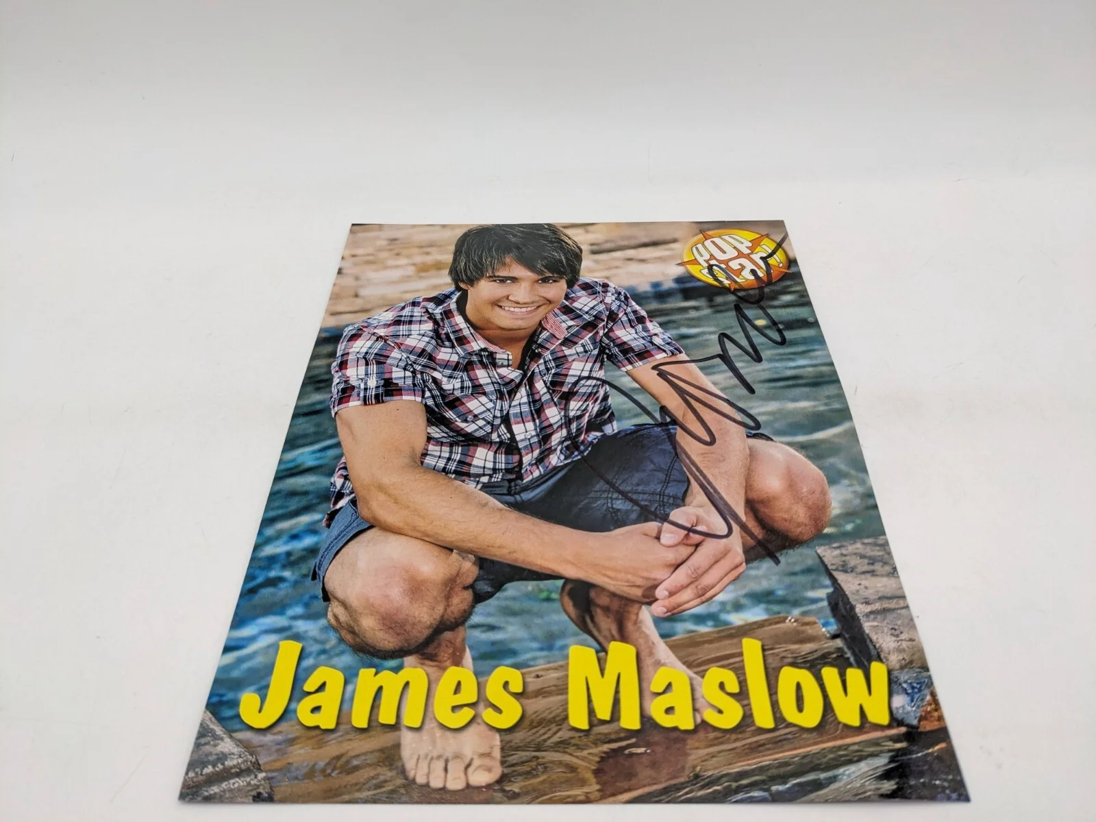 James Maslow "Pop Star Online" Hand Signed Insert Poster Thin Paper Autograph, image 2