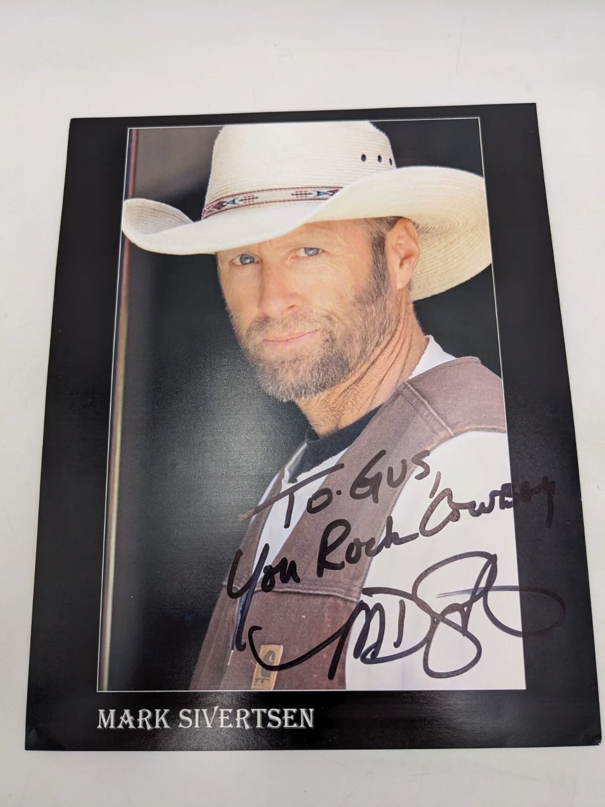 Mark Sivertsen Actor 8x10 Hand Signed Press Photo Autograph Cowboy Hat, image 2