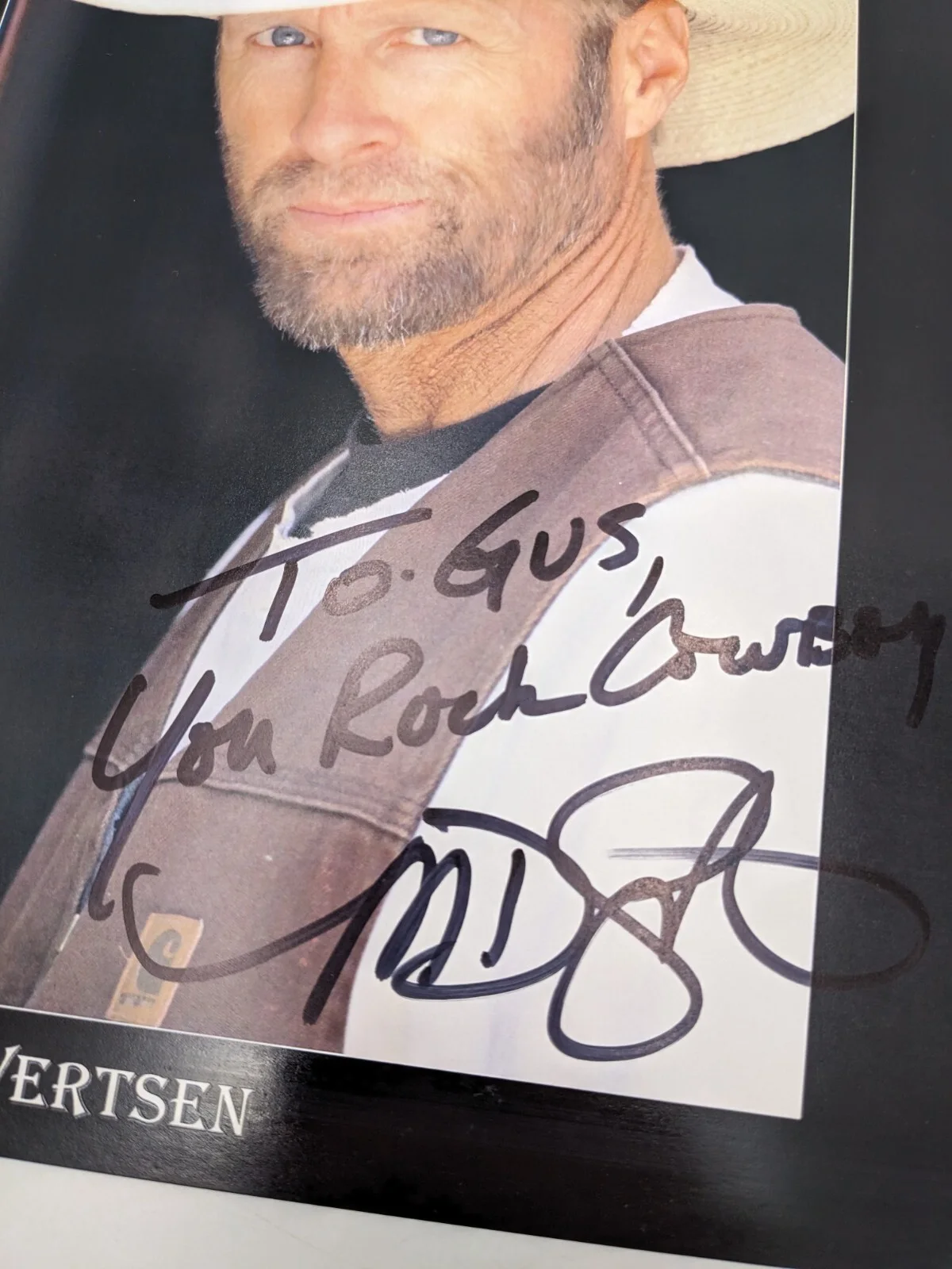 Mark Sivertsen Actor 8x10 Hand Signed Press Photo Autograph Cowboy Hat, image 3