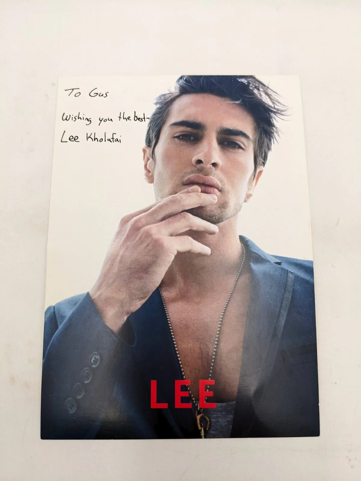 Lee Kholafai Incision Actor Model Hand Signed 6x9 Photo Autograph, изображение 2
