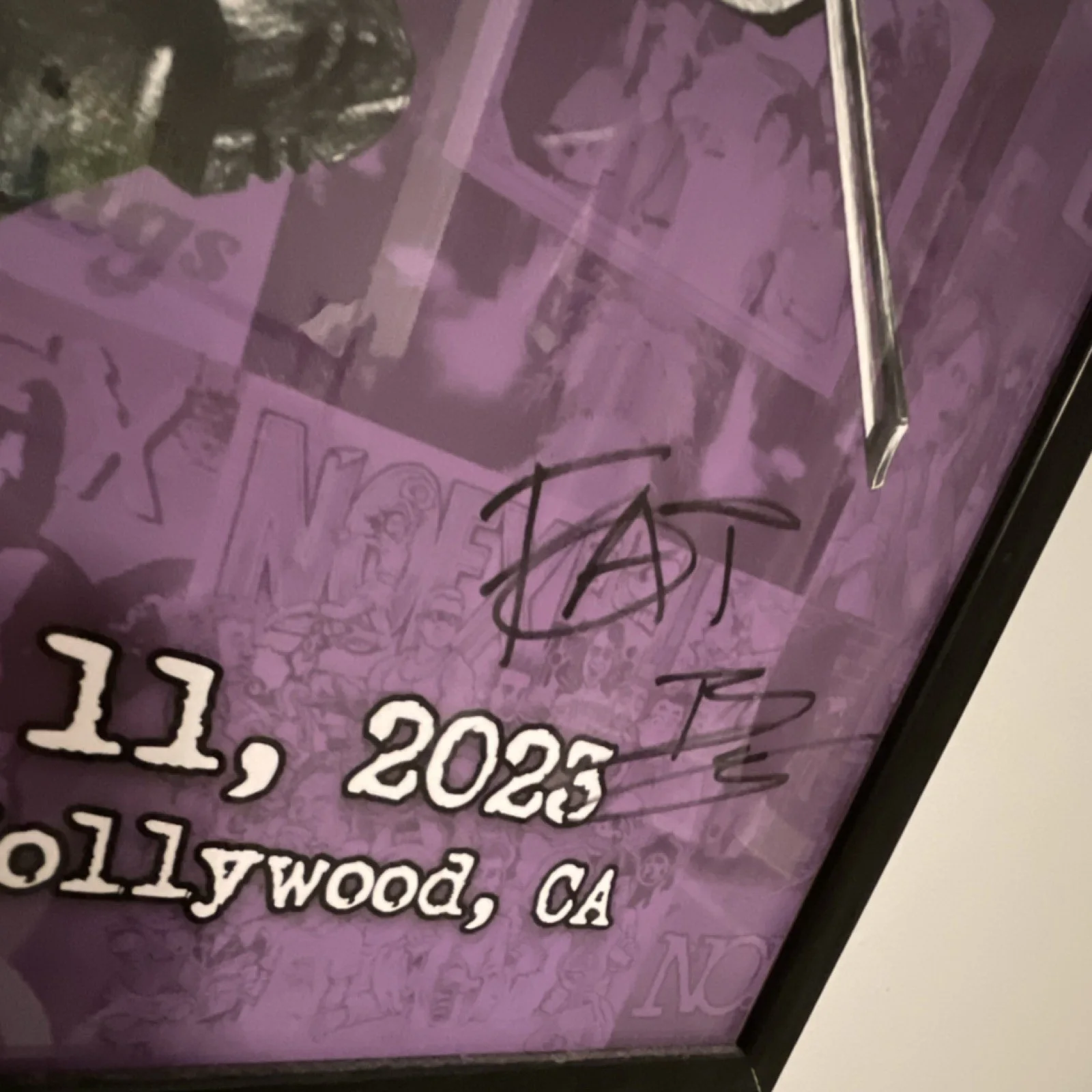 Fat Mike Baz's Quintet Autographed Poster Feb 10-11 2023 Sun Rose West Hollywood, изображение 3