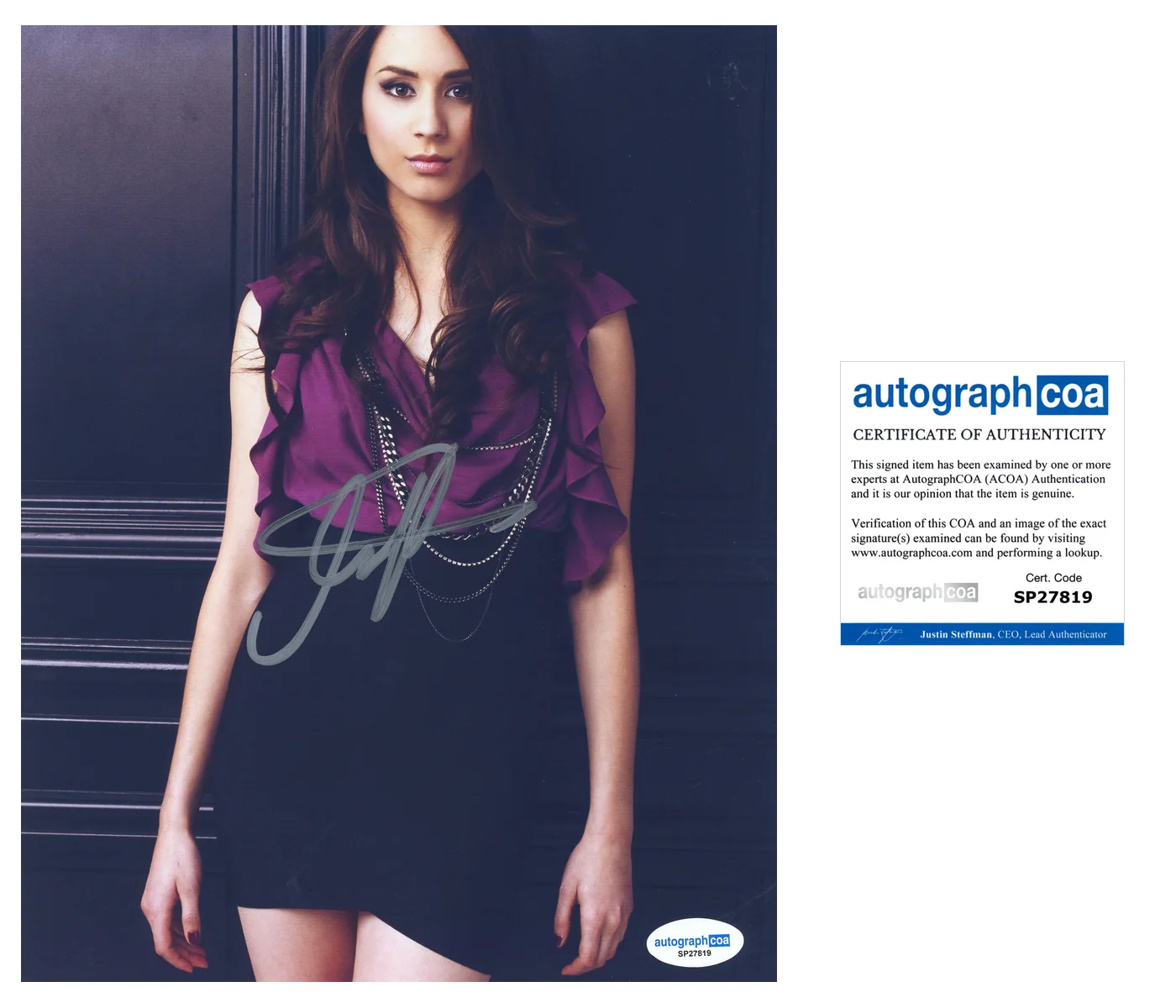 Troian Bellisario — Troian Bellisario ‘Pretty Little Liars’ Sexy Actress Signed 8x10 Photo ACOA COA