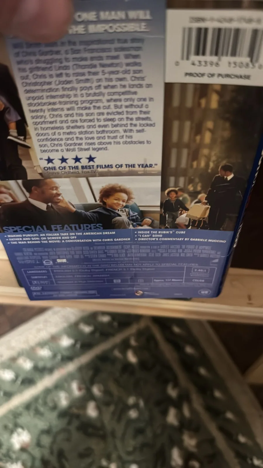 Will Smith Signed Pursuit of Happyness DVD Inscribed Autograph COA, image 3