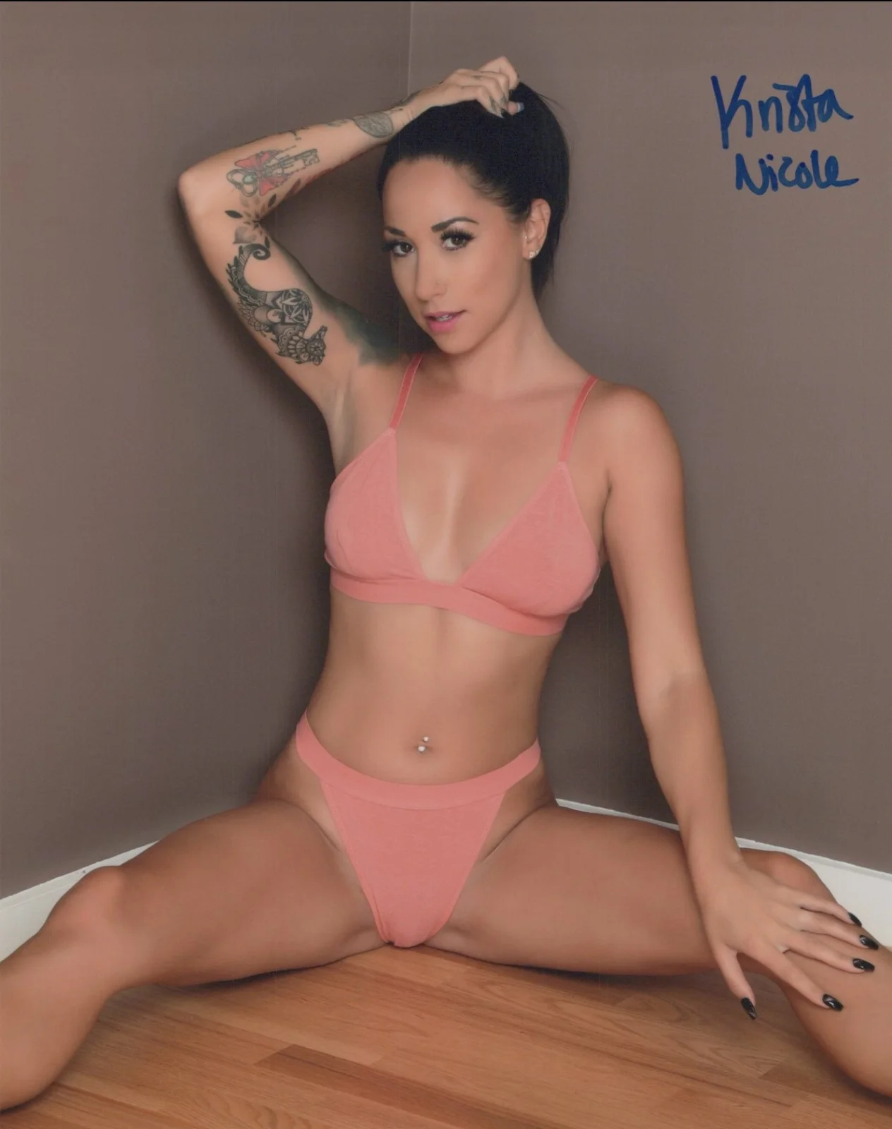 Krista Nicole — Krista Nicole 'Playboy Cybergirl' Autographed 8x10 Photo COA 100% Authentic UACC