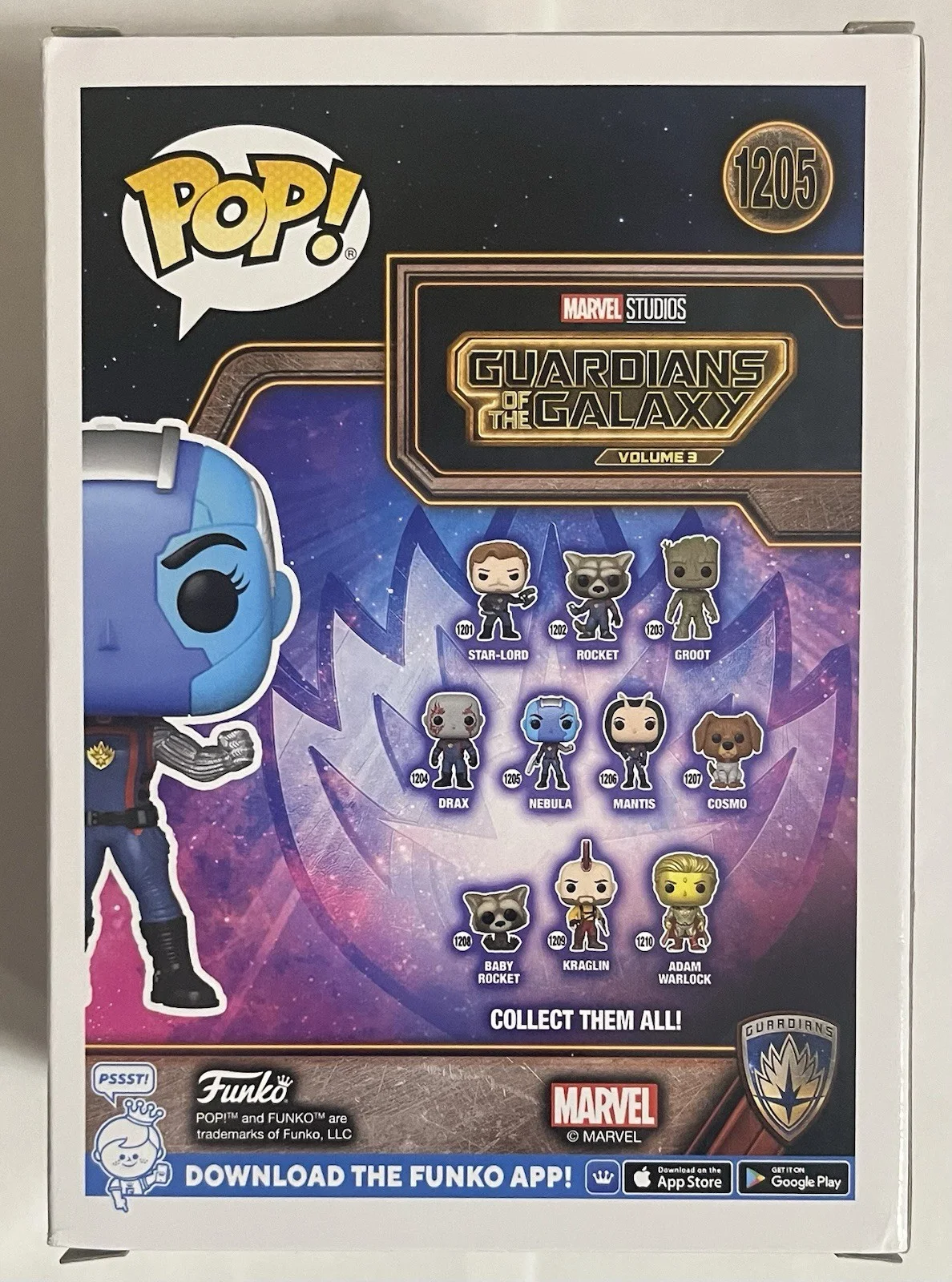 Karen Gillan — Karen Gillan Signed Funko Pop #1205 "Nebula" (GOTG) w/quote & character - JSA, изображение 3