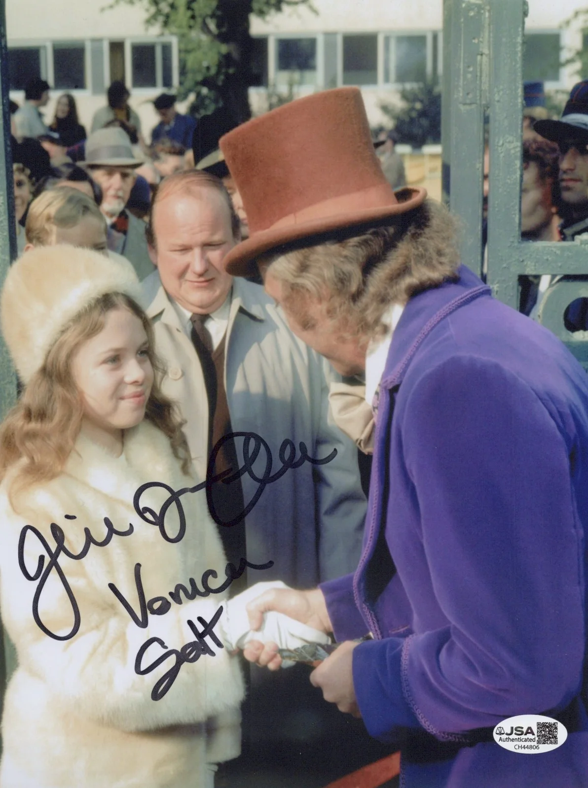 JULIE DAWN COLE — JULIE DAWN COLE Signed WILLY WONKA & THE CHOCOLATE FACTORY 8x10 Photo JSA COA