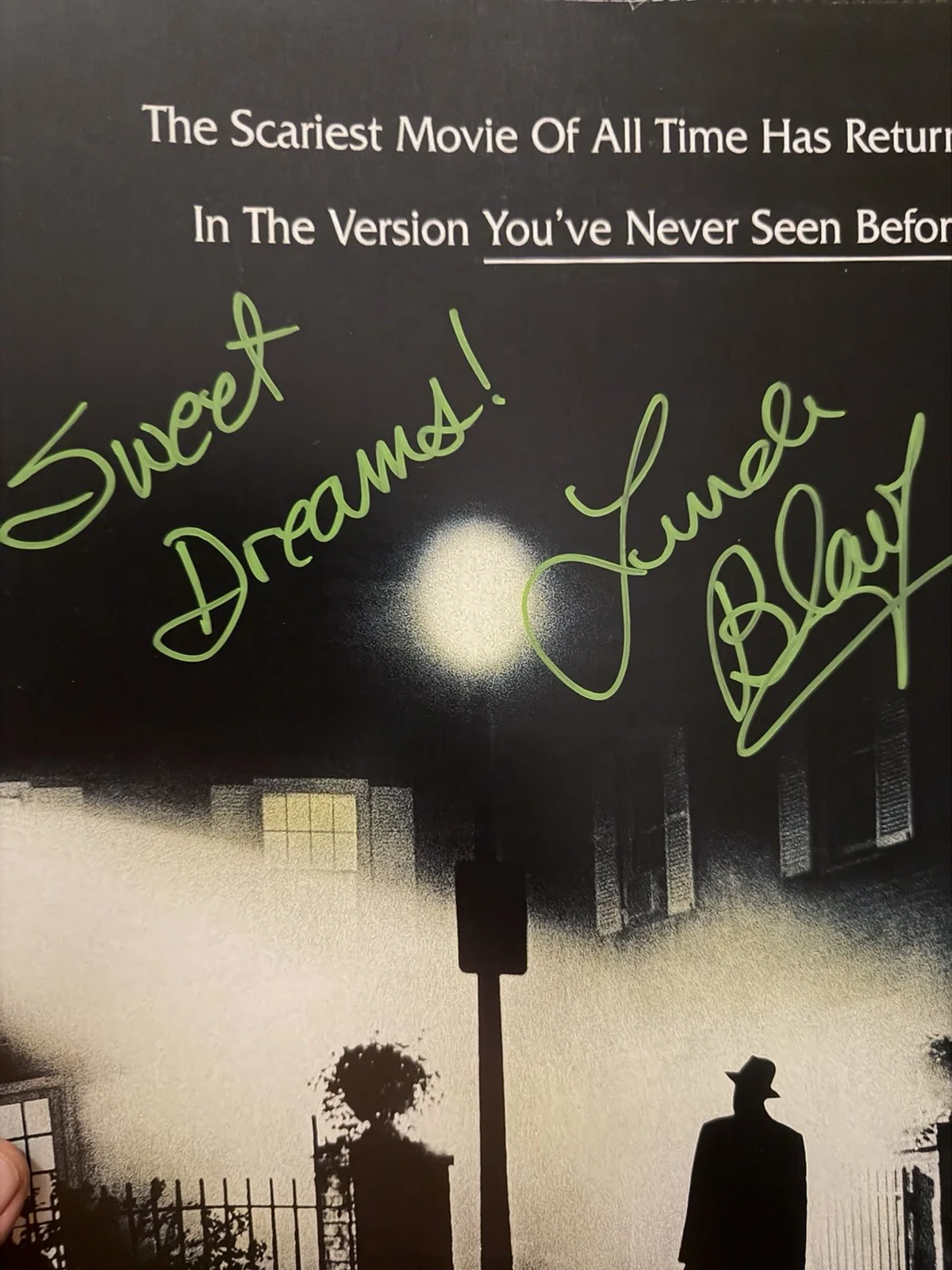 Beckett certified BAS signed photo Linda Blair Exorcist 12x18 Poster, image 2