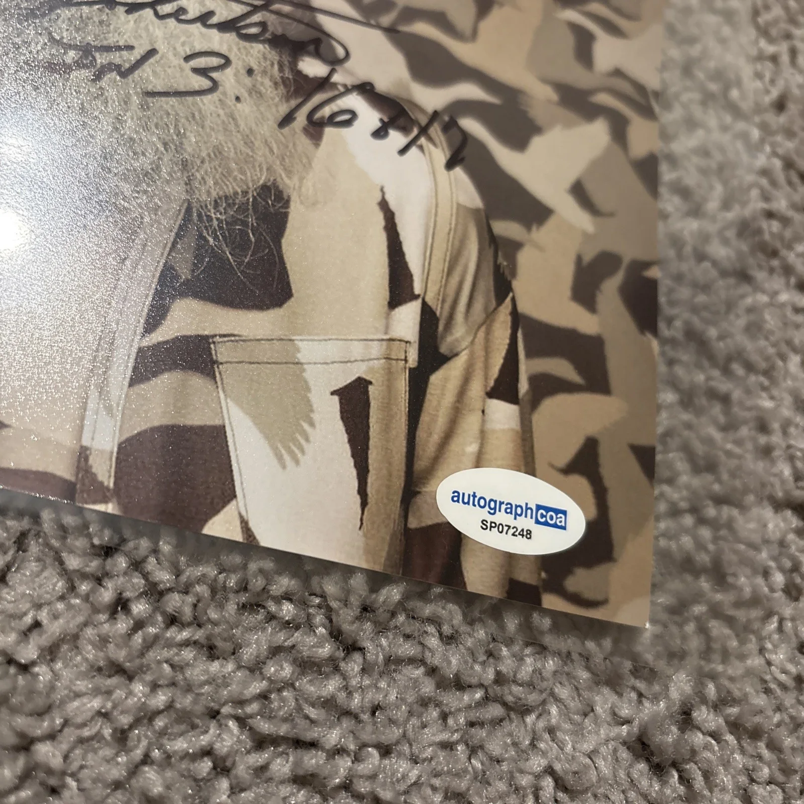 Si Robertson — ACOA Signed Si Robertson 8x10 Photo Duck Dynasty Autograph (248), изображение 3