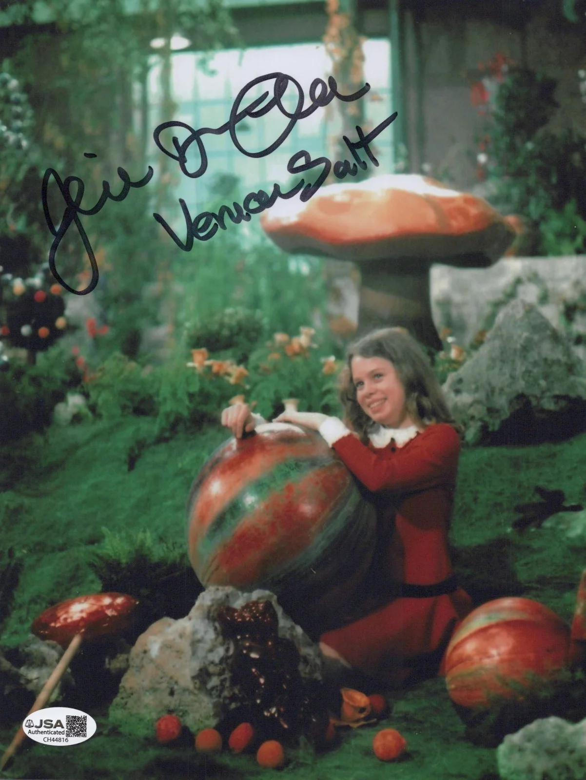 JULIE DAWN COLE — JULIE DAWN COLE Signed WILLY WONKA & THE CHOCOLATE FACTORY 8x10 Photo JSA COA