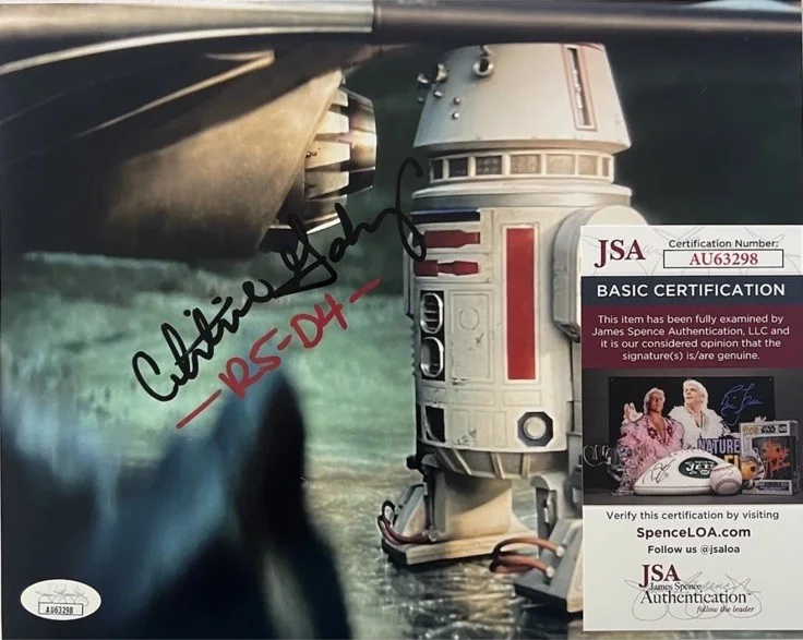 Christine Galey — Christine Galey Signed Auto 'Star Wars R5-D4/Artoo-Detoo' 10x8 Photo JSA COA