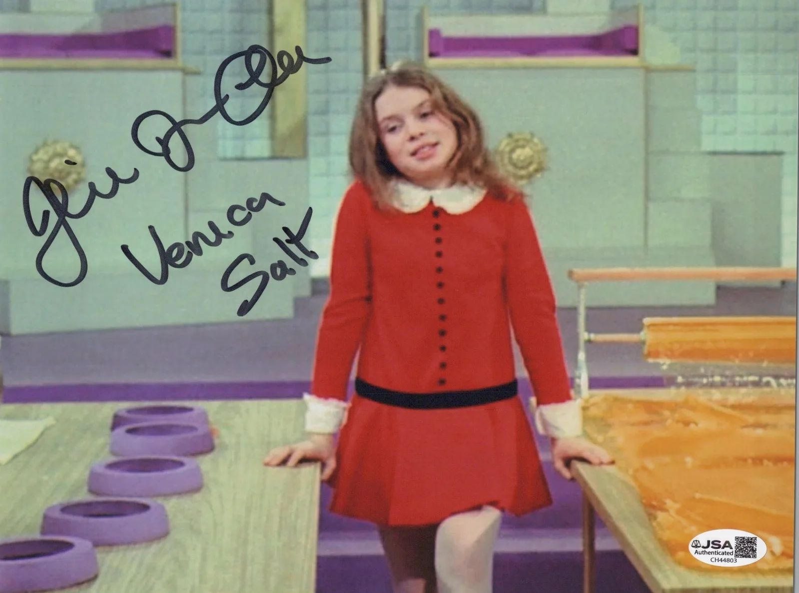 JULIE DAWN COLE — JULIE DAWN COLE Signed WILLY WONKA & THE CHOCOLATE FACTORY 8x10 Photo JSA COA