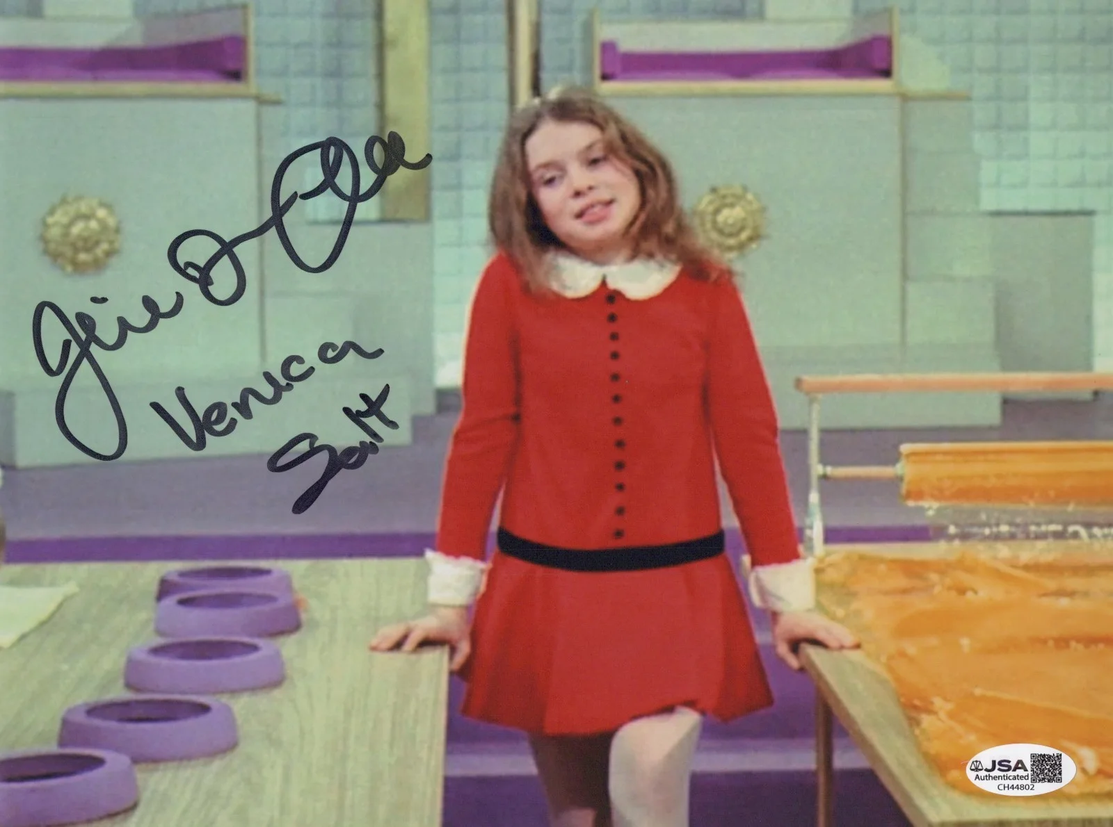 JULIE DAWN COLE — JULIE DAWN COLE Signed WILLY WONKA & THE CHOCOLATE FACTORY 8x10 Photo JSA COA