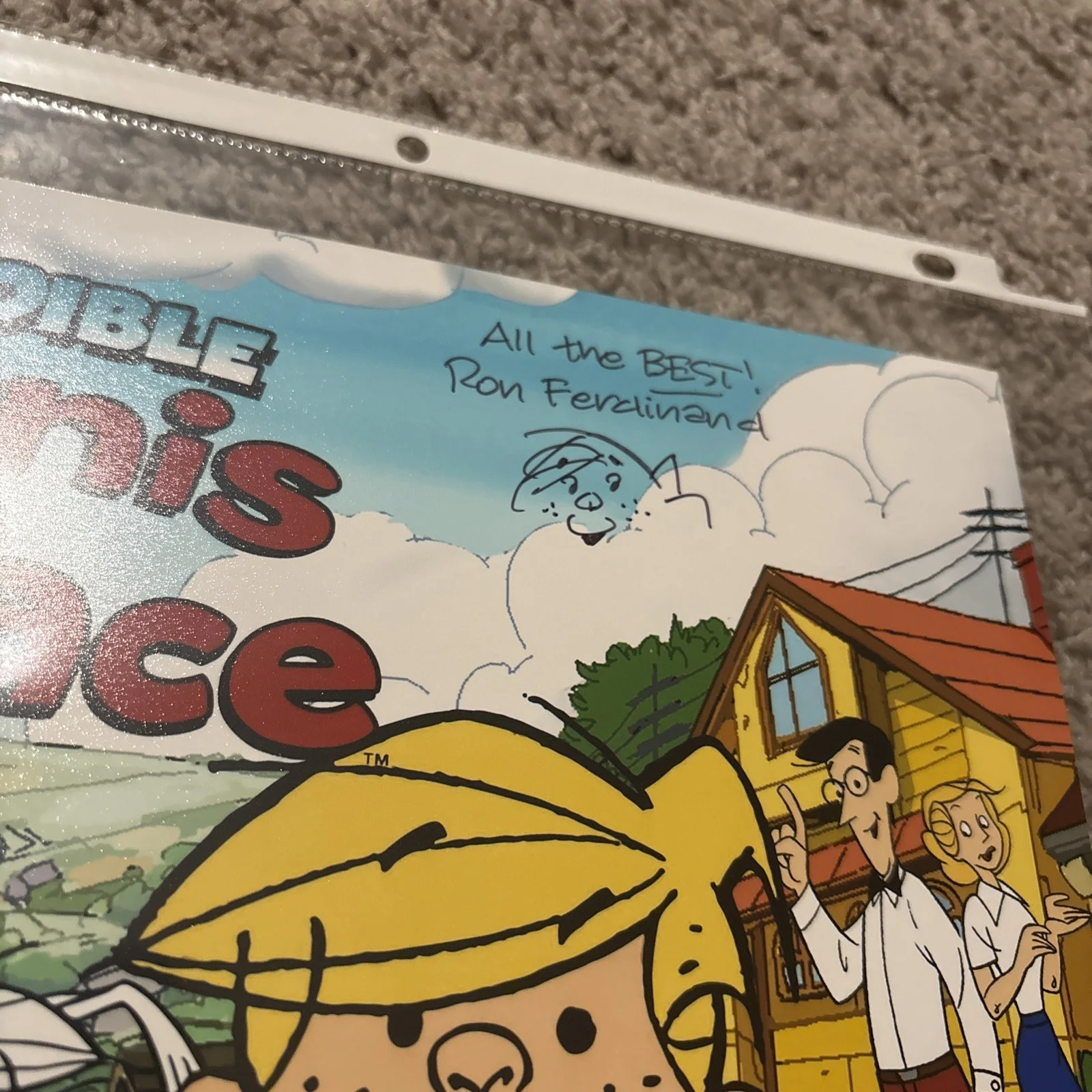 Ron Ferdinand — ACOA Ron Ferdinand Signed 8x10 Dennis The Menace Photo Autograph Artist (153), изображение 2