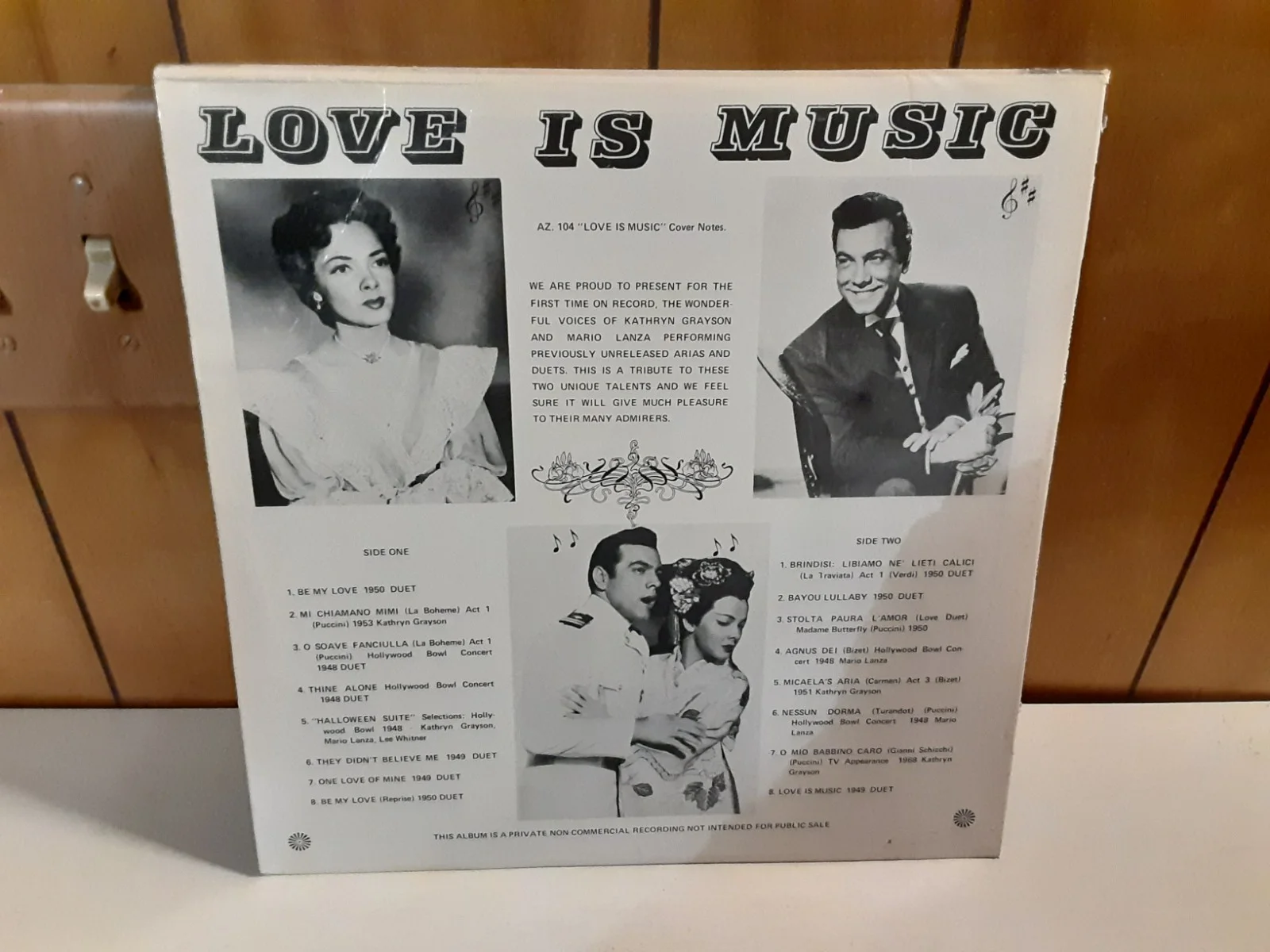 Kathryn Grayson Signed Love Is Music Album Cover Promo Record, изображение 3