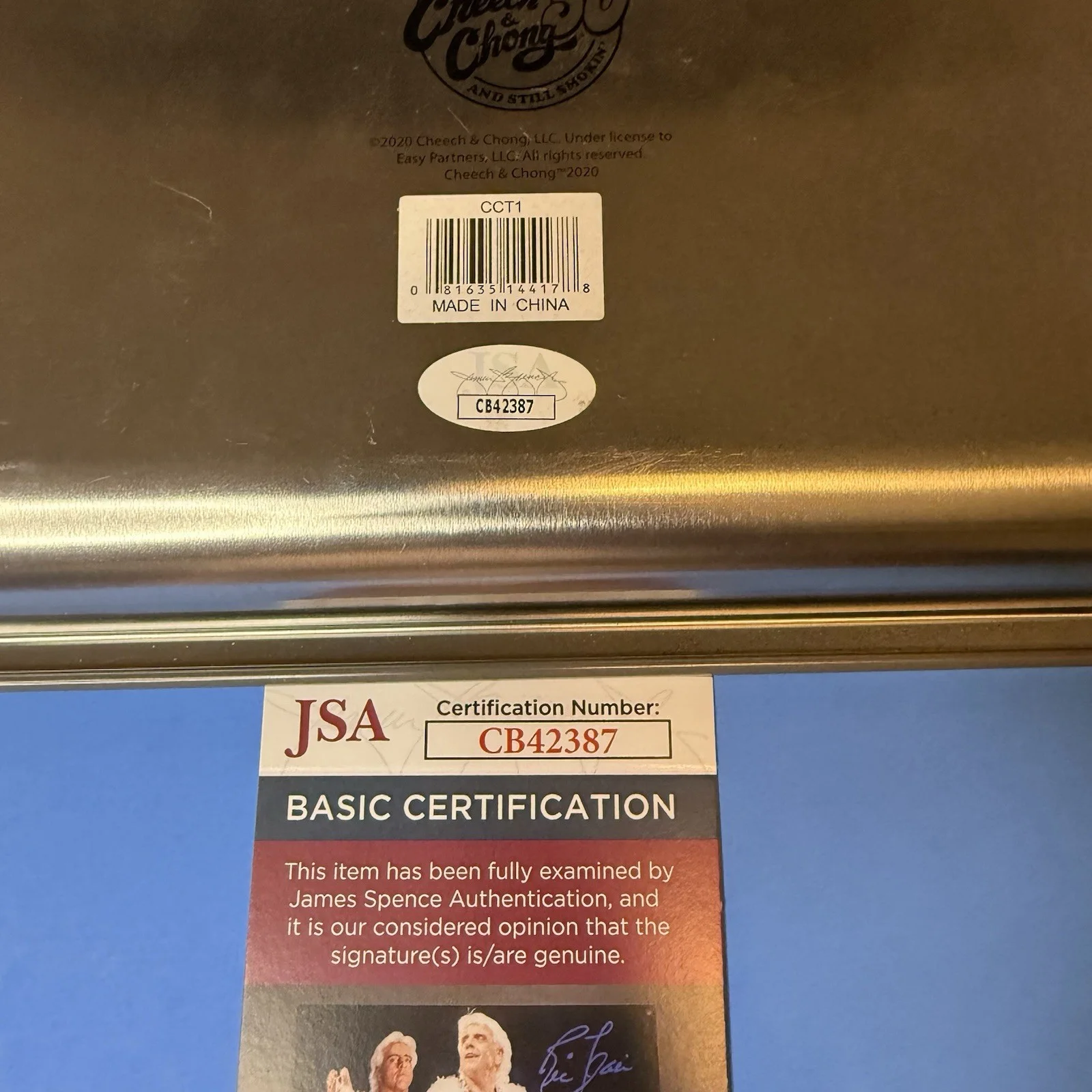 Cheech Marin, Tommy Chong — Cheech And Chong Signed Up In Smoke Rolling Tray Autographed Comedians Smoking, изображение 4