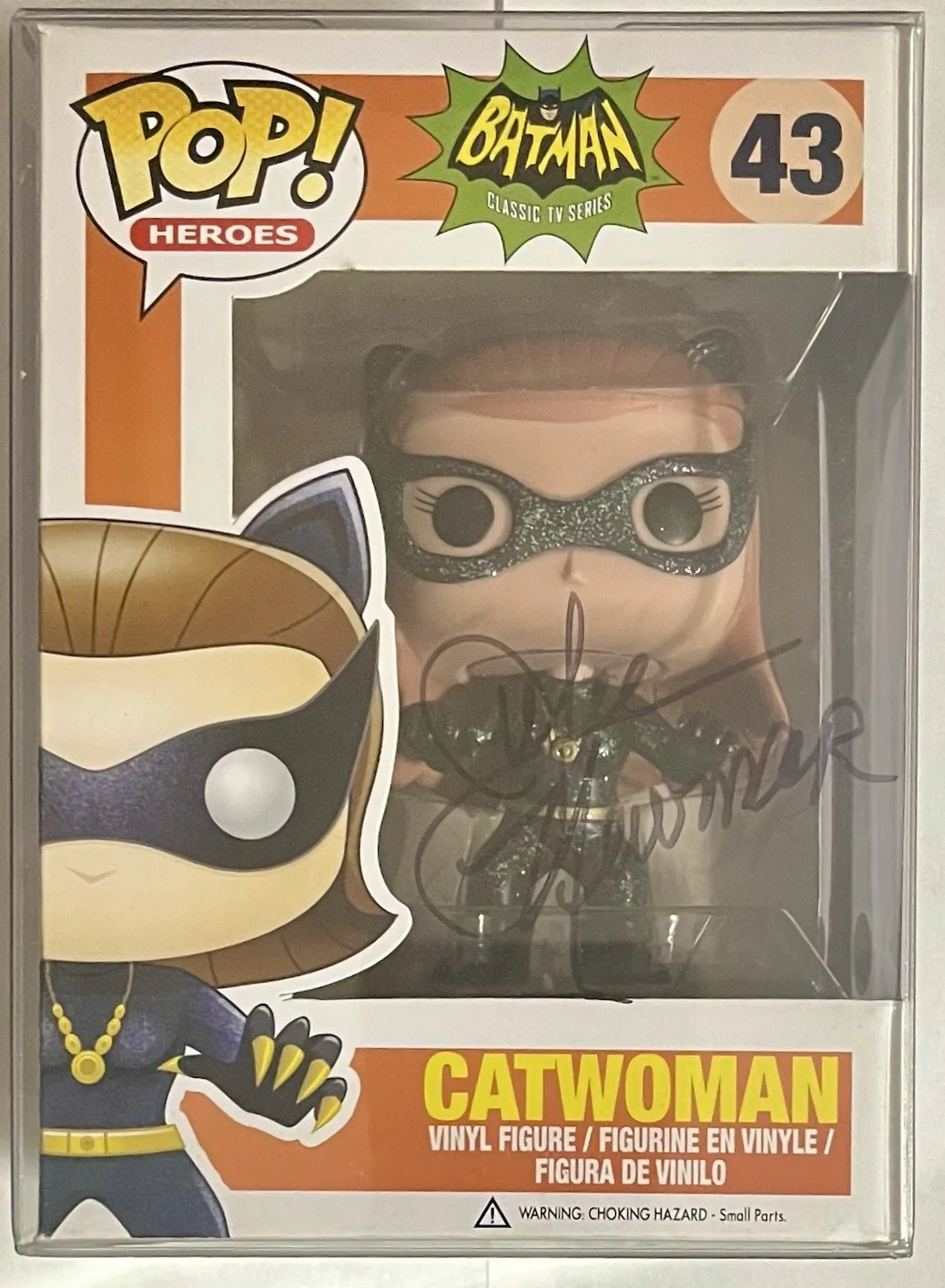 Julie Newmar — Julie Newmar Signed 2015 Funko Pop #43 Catwoman 1966 Batman Autograph JSA COA