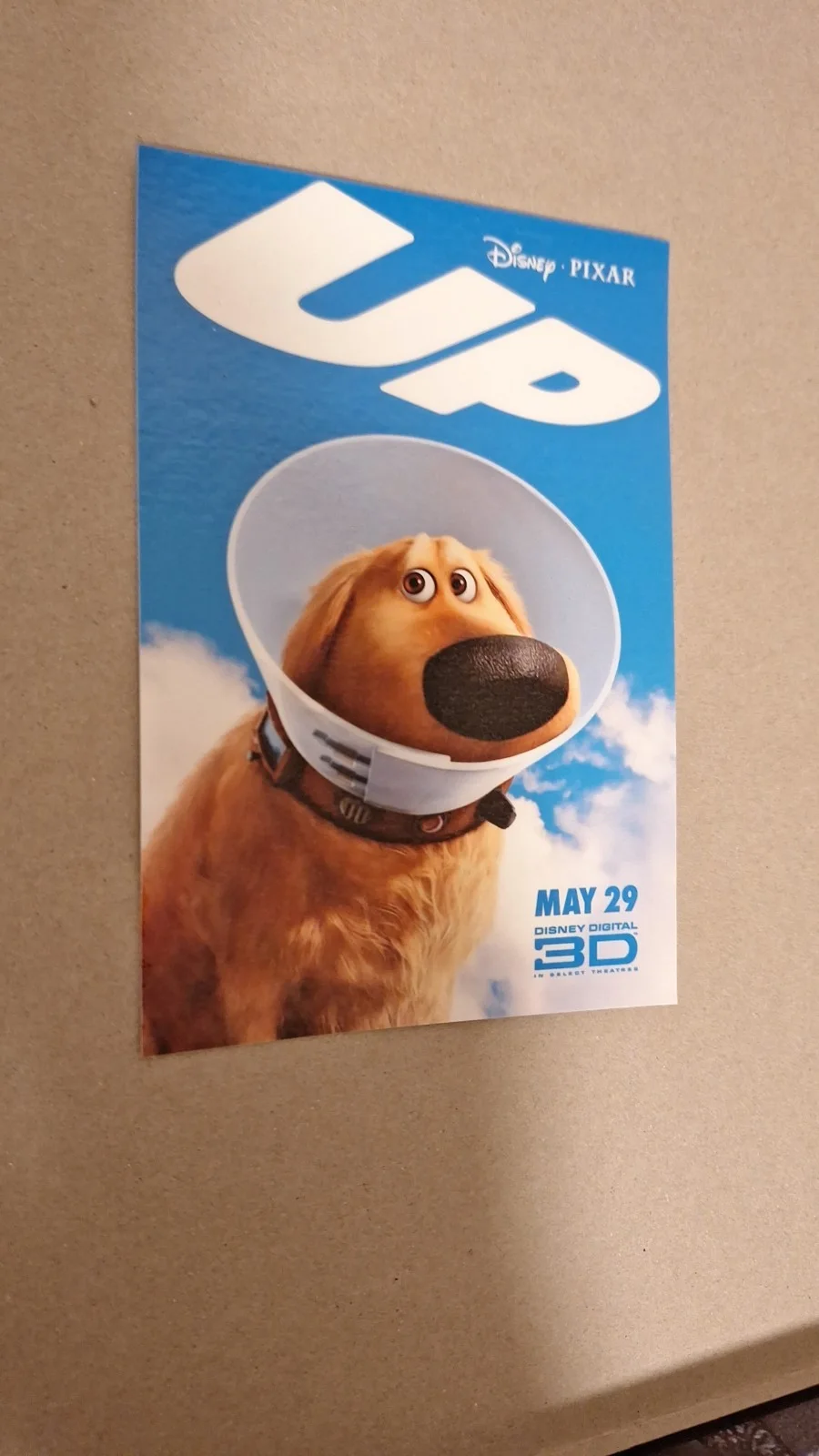 Disney's "UP" Theatrical Release Poster Premium Reproduction Art Postcard 2009, изображение 2