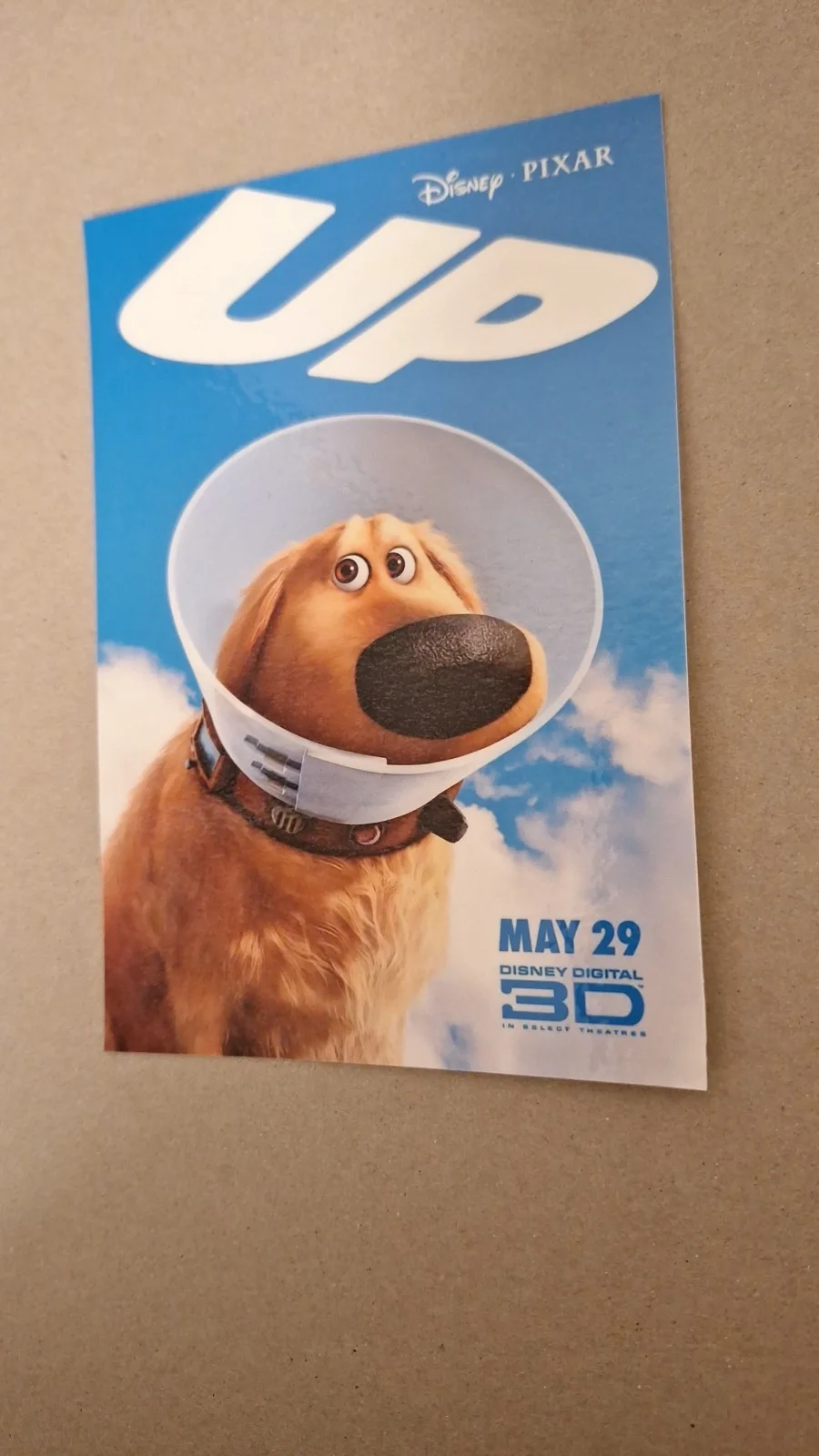 Disney's "UP" Theatrical Release Poster Premium Reproduction Art Postcard 2009, изображение 3