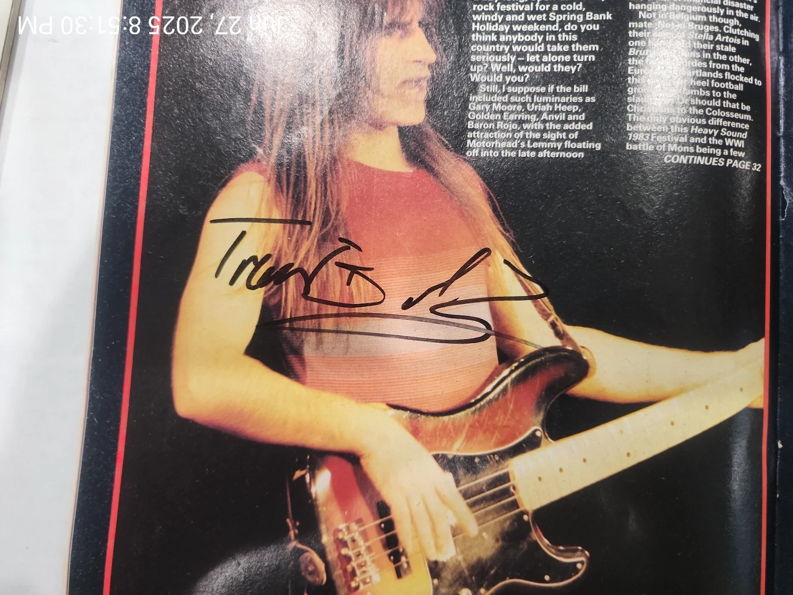 Signed Autographed by Phil Collen & Uriah Heep x 4 - Kerrang! Magazine, image 5
