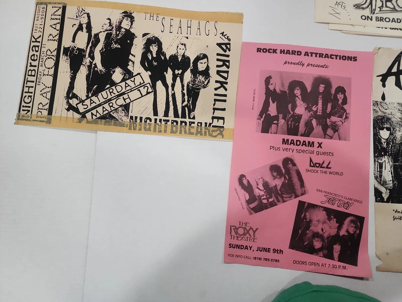 Vintage 1980s LA/San Fran Concert Poster Lot Chuck Berry, Bryan Adams Etc, изображение 3