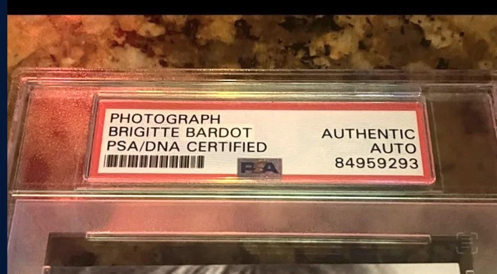 PSA DNA BRIGITTE BARDOT SIGNED SMALL PHOTO, image 2
