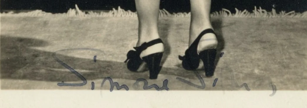 Vintage Simone Simon Signed Photo, image 2