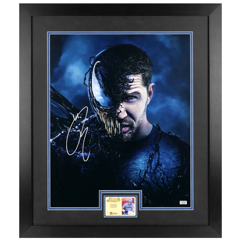 Tom Hardy — Tom Hardy Autographed 2018 We Are Venom Eddie Brock 16x20 Framed Photo
