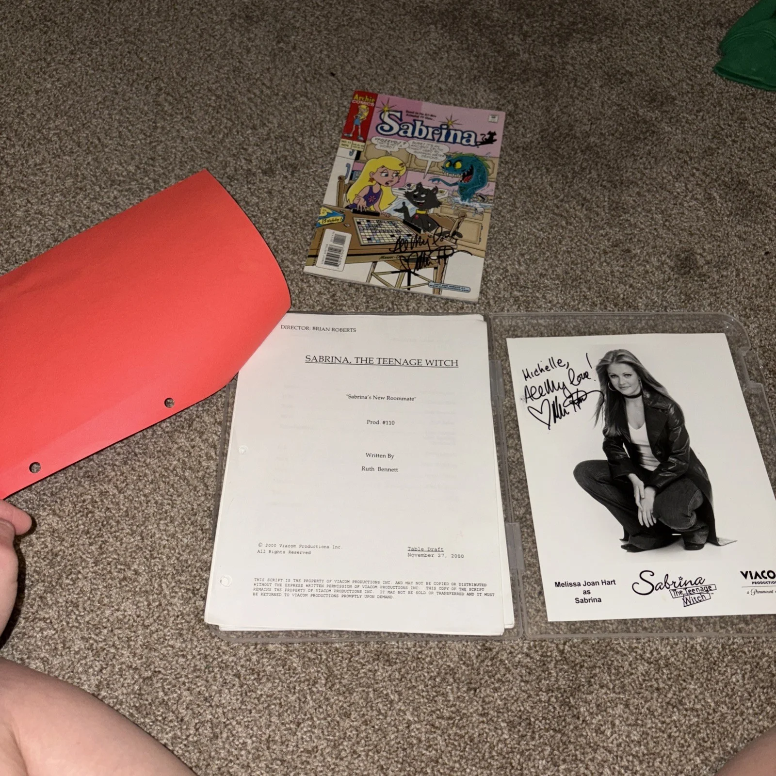 Melissa Joan Hart — Sabrina the Teenage Witch Script - full cast autographed, image 2