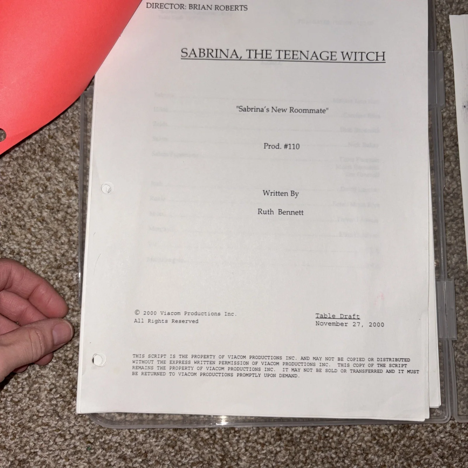Melissa Joan Hart — Sabrina the Teenage Witch Script - full cast autographed, image 3