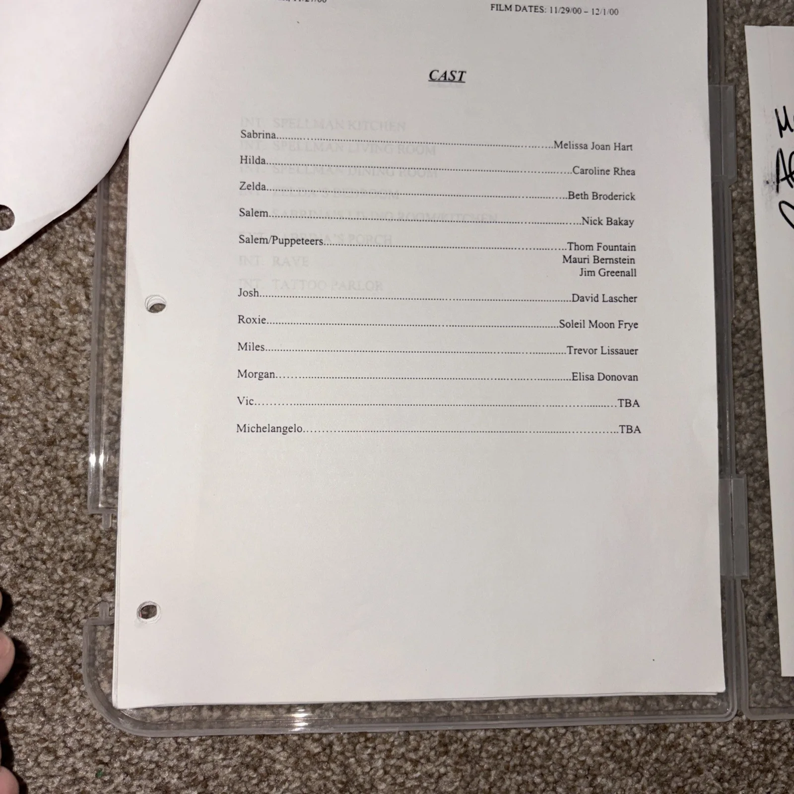Melissa Joan Hart — Sabrina the Teenage Witch Script - full cast autographed, image 4