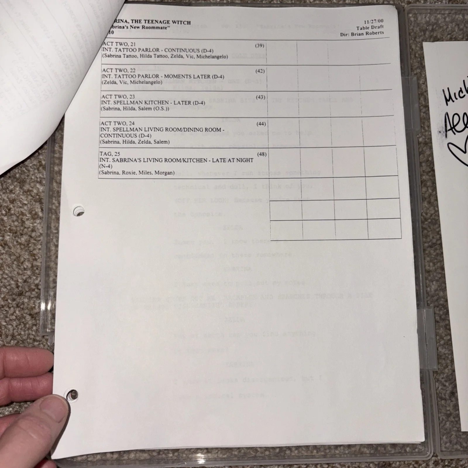 Melissa Joan Hart — Sabrina the Teenage Witch Script - full cast autographed, image 5
