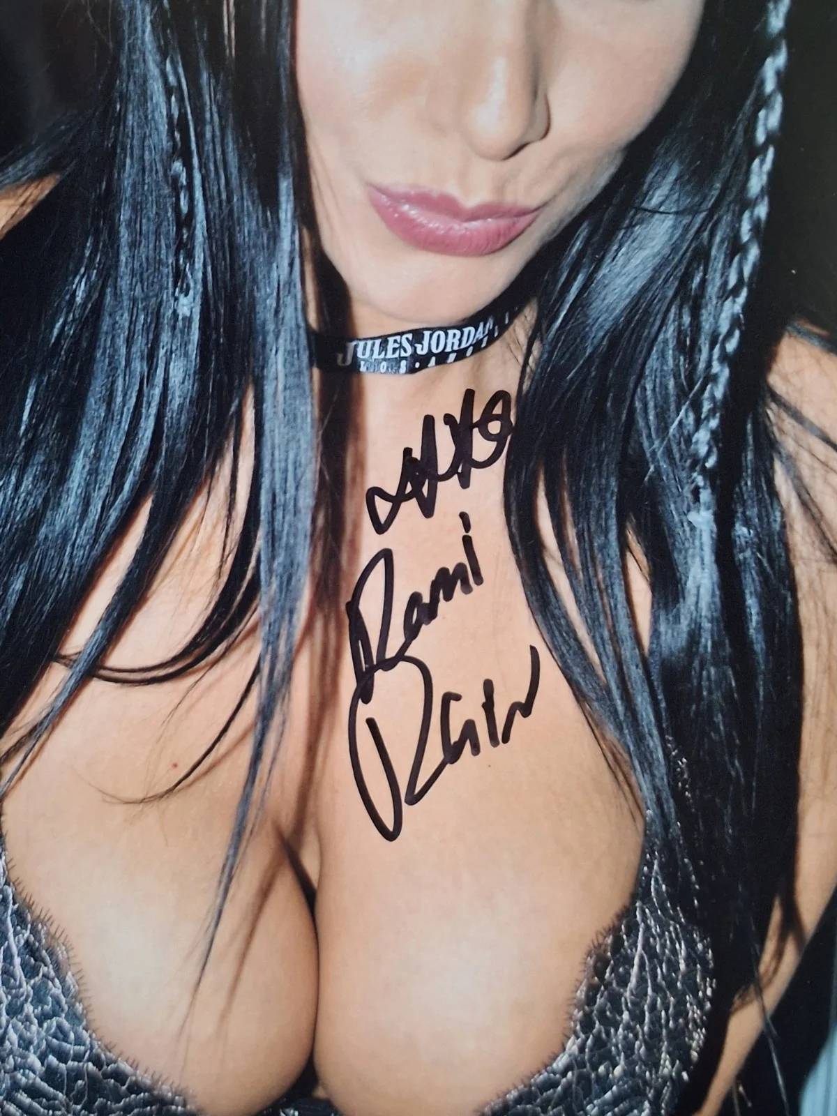 Romi RAIN Signed 8x12" Original PHOTO #3 - Blue Steel, image 2