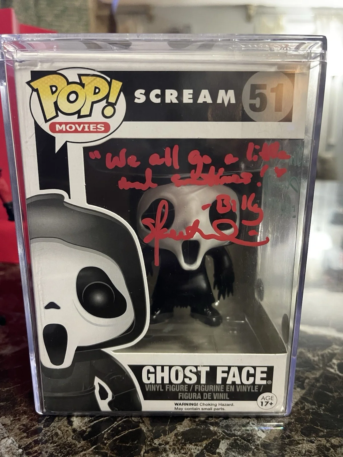 Skeet Ulrich & Jamie Kennedy — Funko Pop Scream Ghost Face #51 Signed by Skeet Ulrich Jamie Kennedy CAS Auth