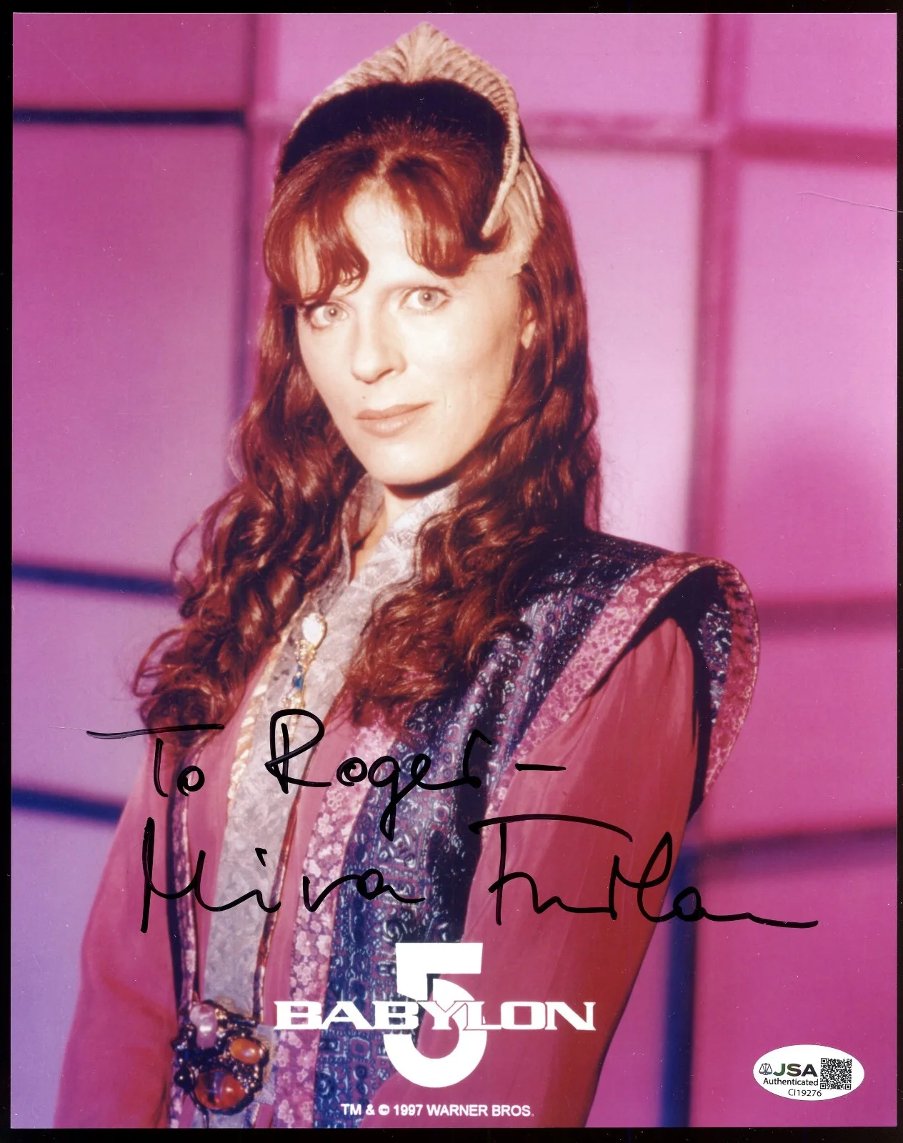 Mira Furlan — Babylon 5 Mira Furlan as Ambassador Delen Signed Autographed Photo JSA COA