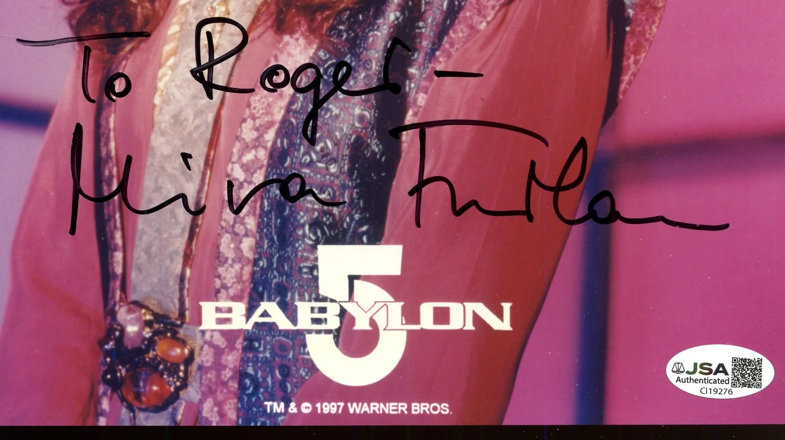 Mira Furlan — Babylon 5 Mira Furlan as Ambassador Delen Signed Autographed Photo JSA COA, изображение 2